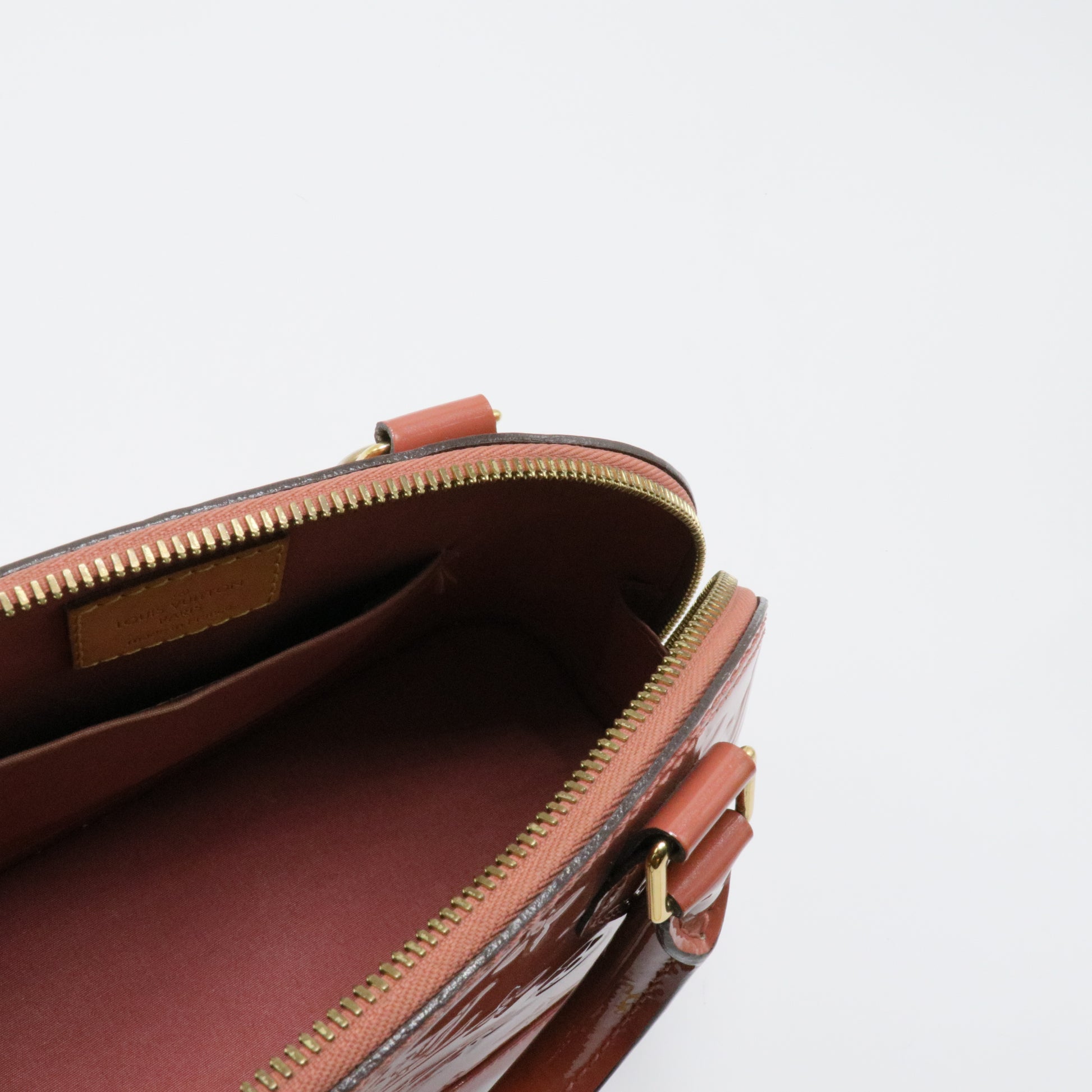 Alma Handbag Monogram Vernis BB