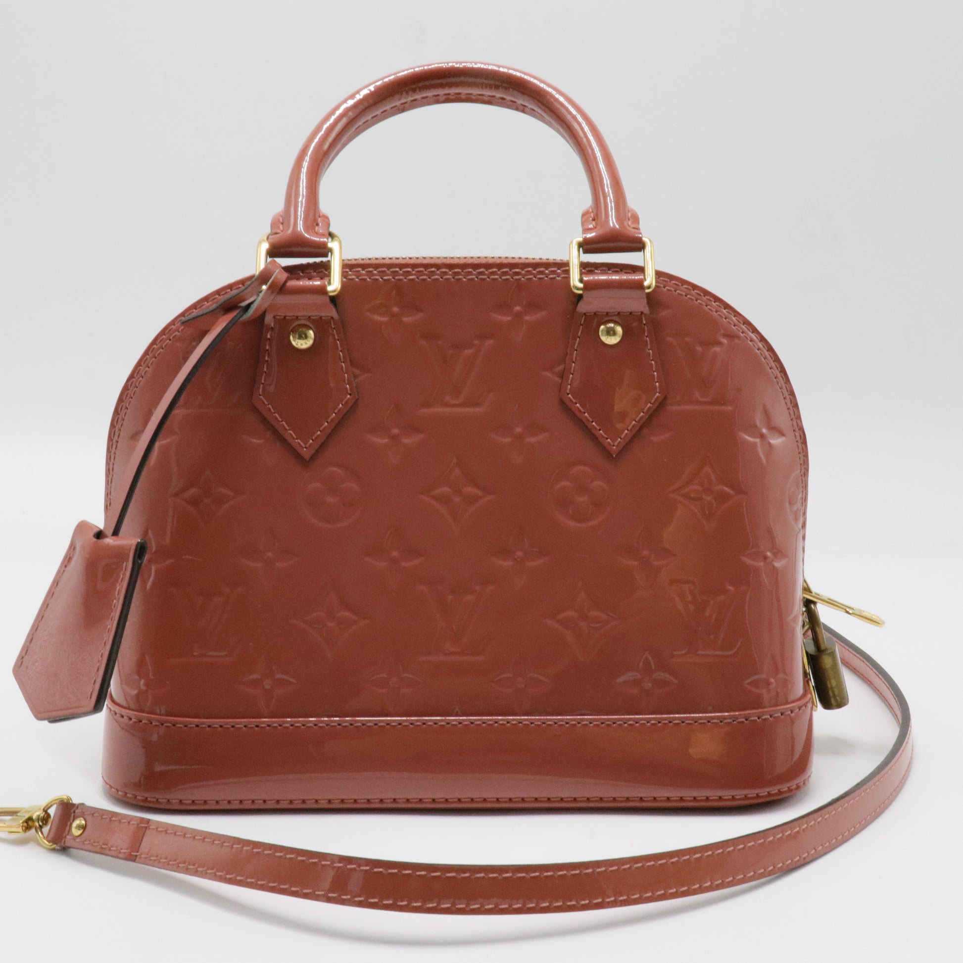 Alma Handbag Monogram Vernis BB