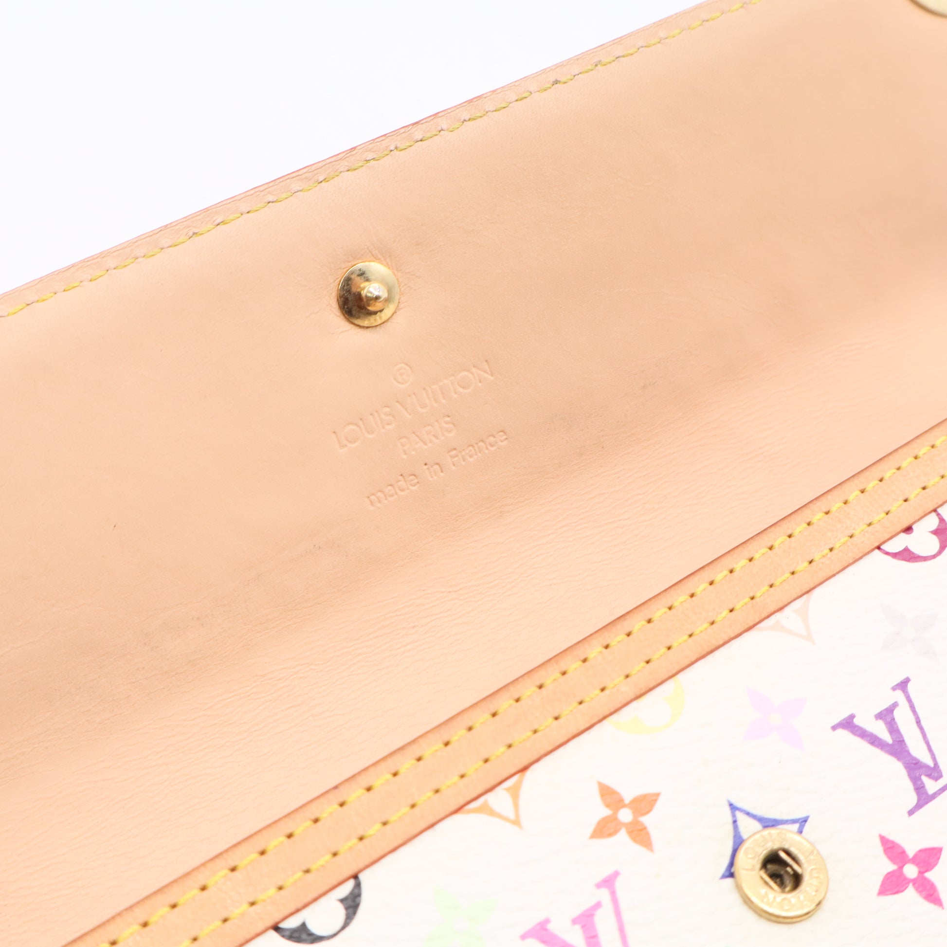 Monogram Multicolor Porte Tresor International Wallet White twins LDJ3111