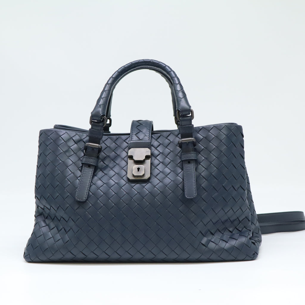 Roma Intrecciato Leather Bag B22424