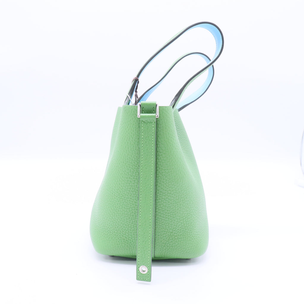 Hermès Picotin Lock 18 Vert Moyen Clemence Palladium Hardware Twins LDJ3108