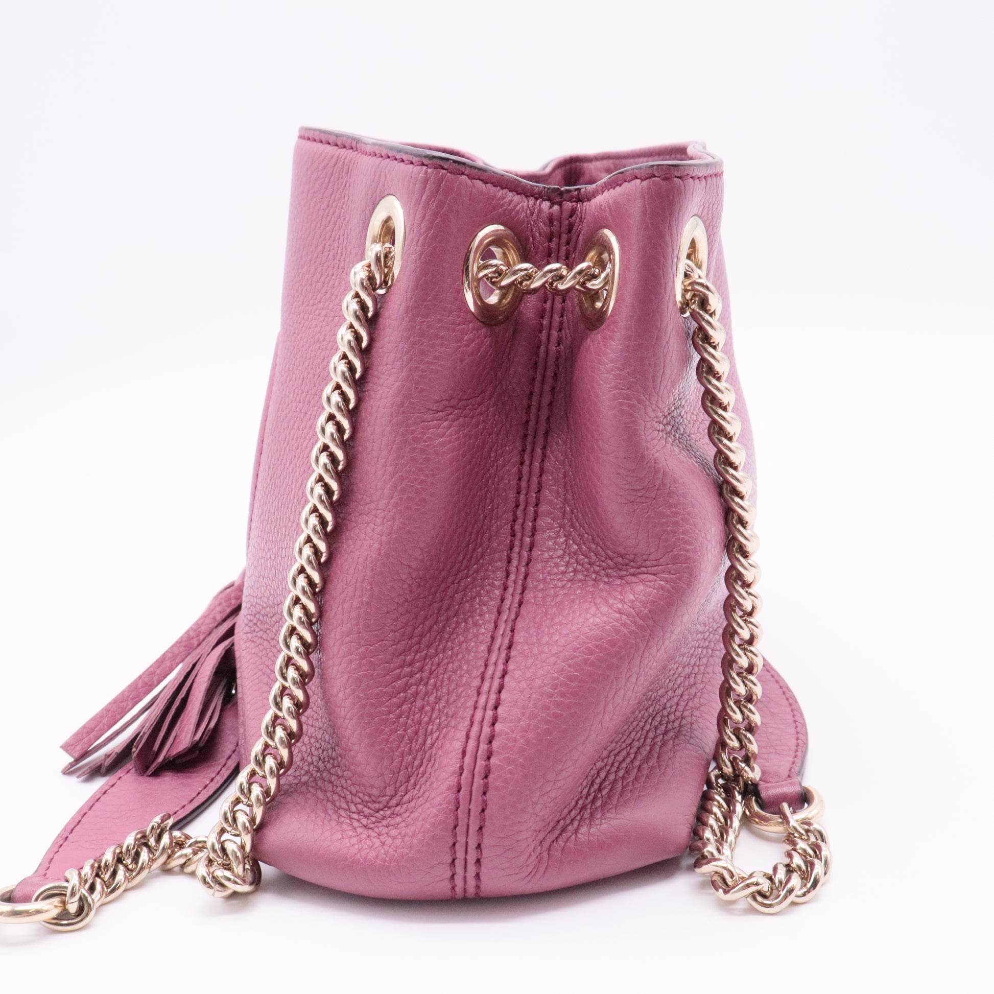 Soho Chain Strap Shoulder Bag Leather Mini