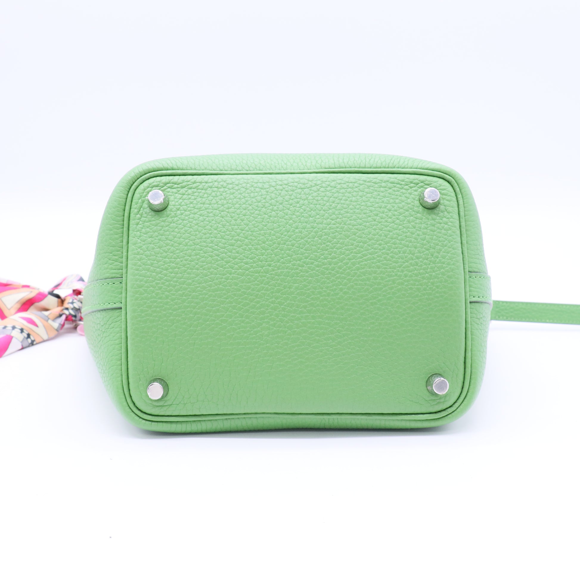 Hermès Picotin Lock 18 Vert Moyen Clemence Palladium Hardware Twins LDJ3108