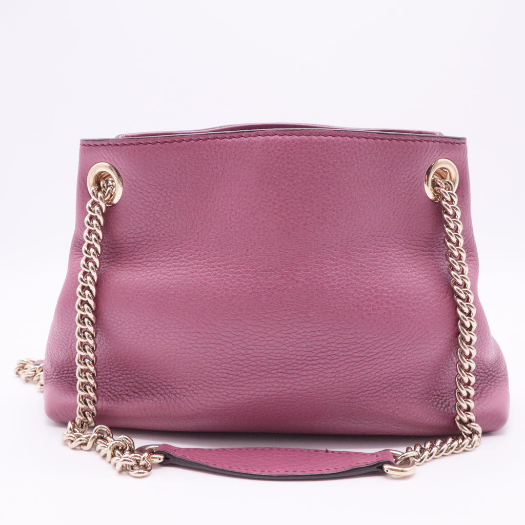 Soho Chain Strap Shoulder Bag Leather Mini