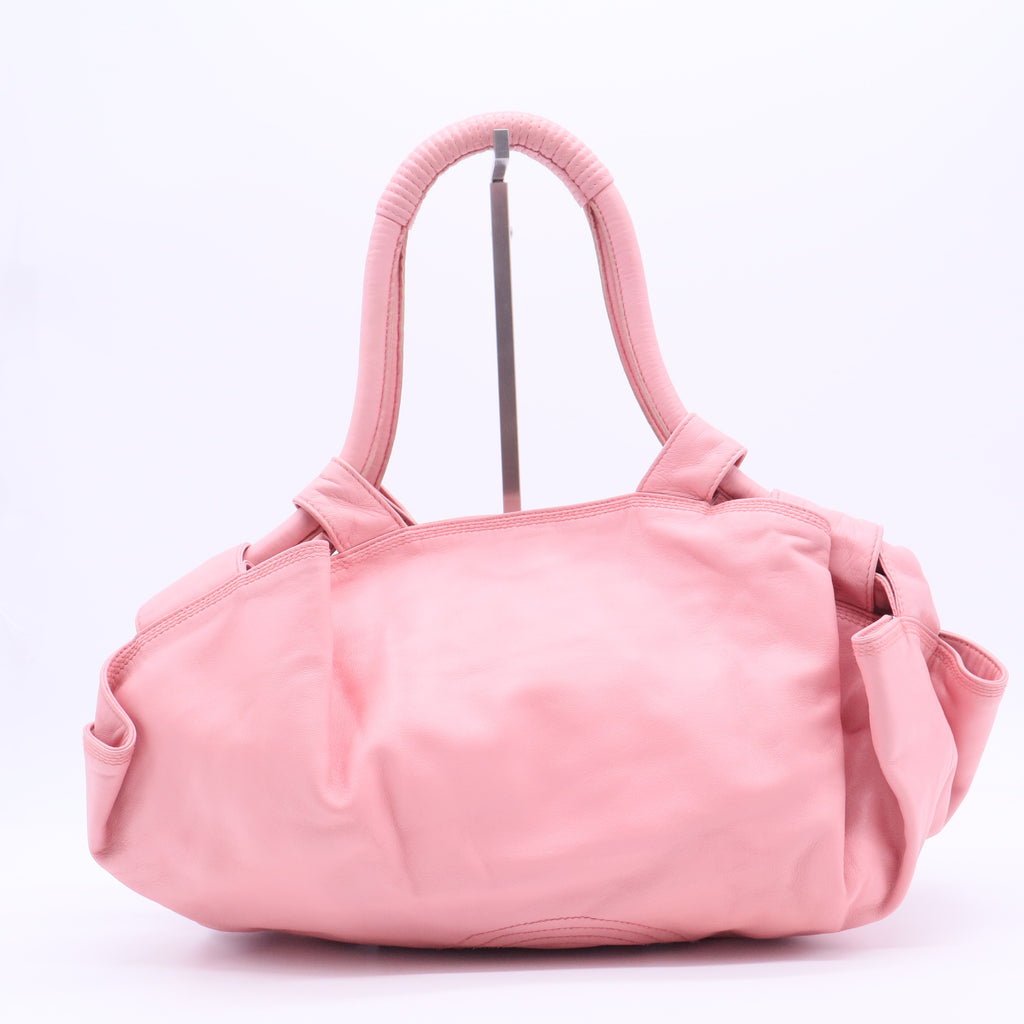 Pink Leather Aire Shoulder Bag
