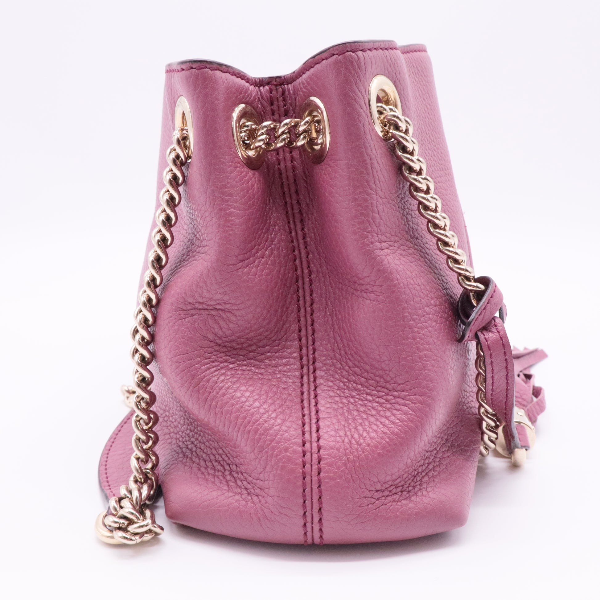 Soho Chain Strap Shoulder Bag Leather Mini