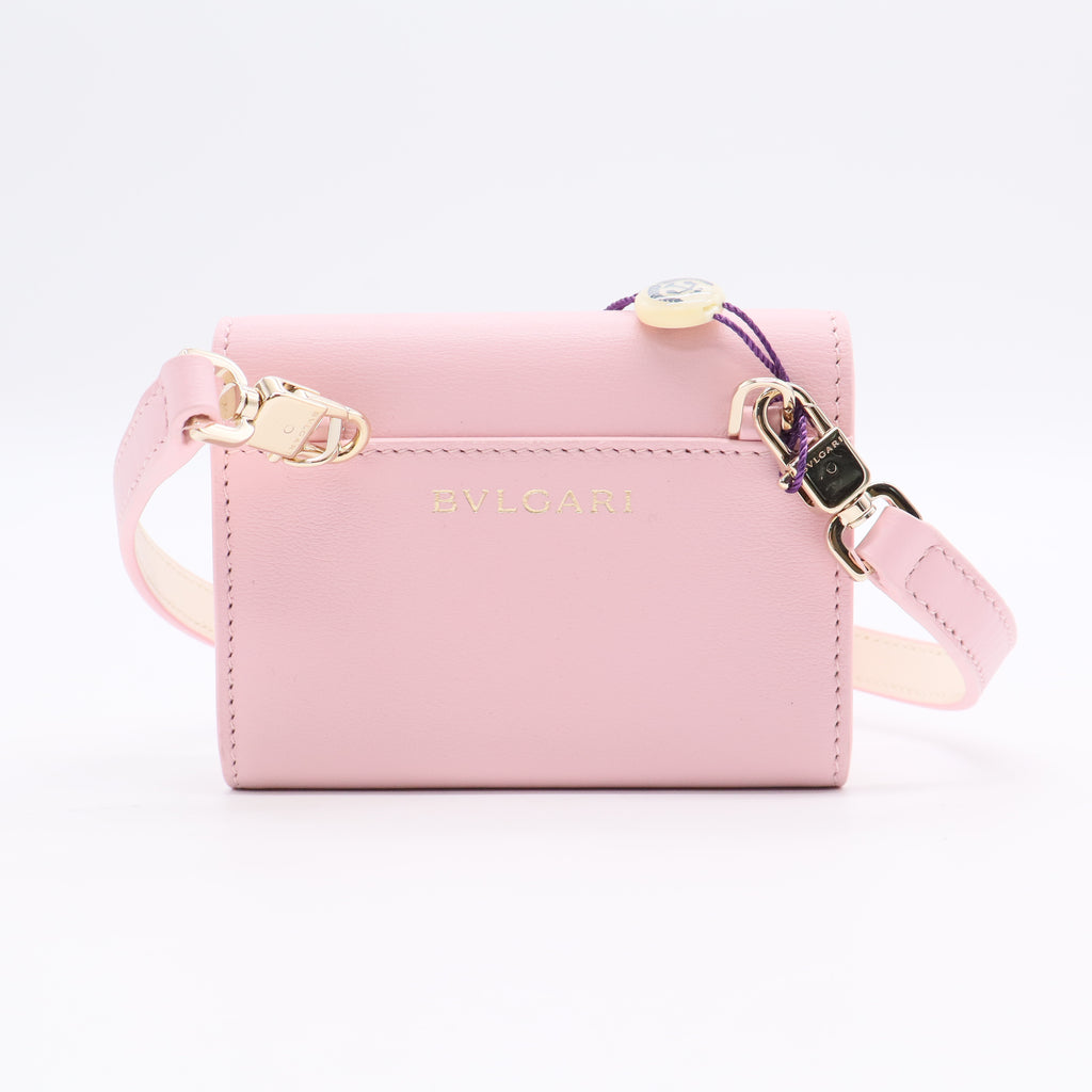 BVLGARI Serpenti Forever Crossbody Card Holder in Calf Leather Twins LDJ3100
