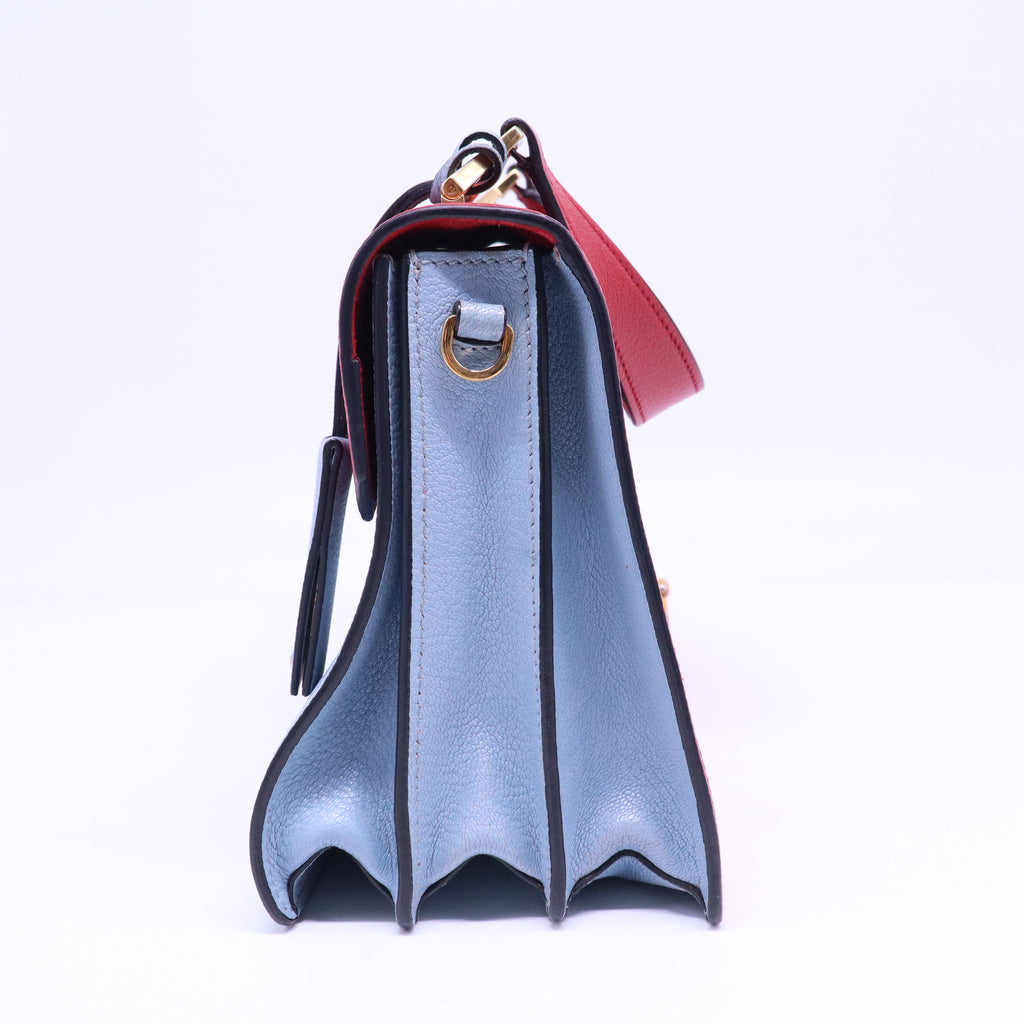 Bandoliera Madras Bi-Color Handle Bag B21301