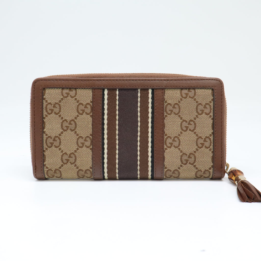 Rania Original GG Canvas Zip Around Wallet W21859