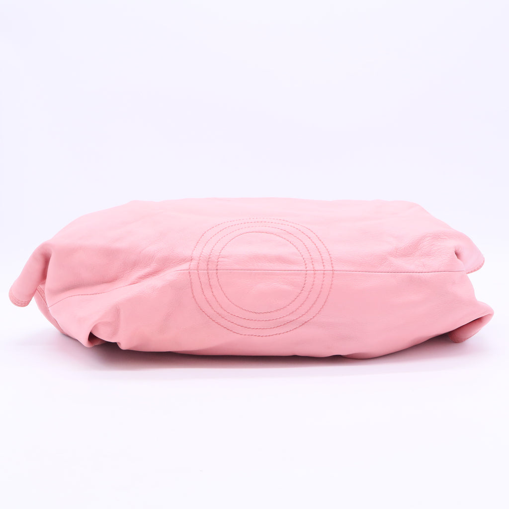 Pink Leather Aire Shoulder Bag