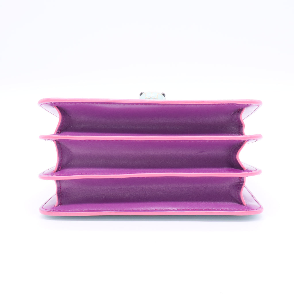 Serpenti Forever Top Handle Bag Leather Small LDJ2209 Twins