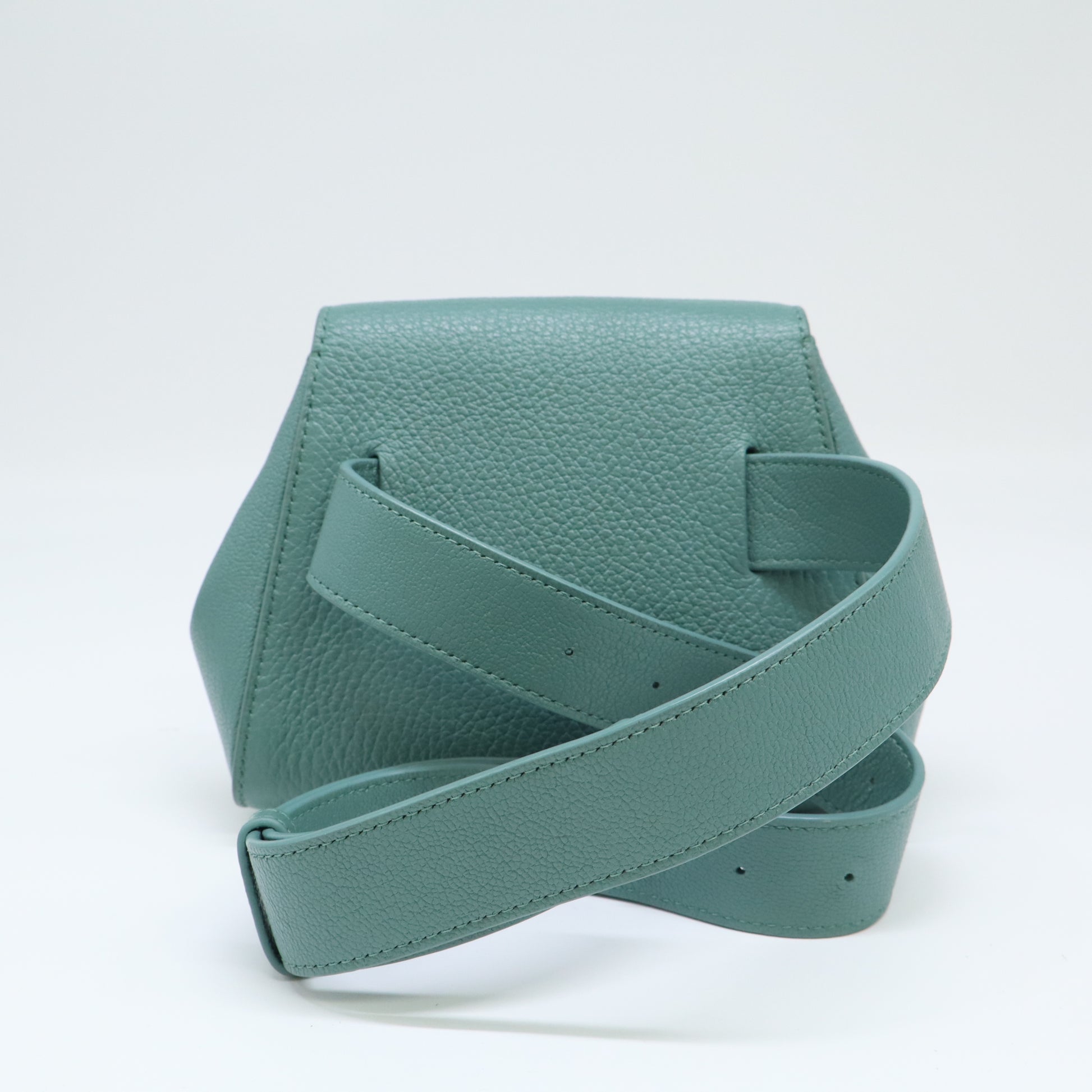 Grained Calfskin Geometric Belt Bag Storm B22656