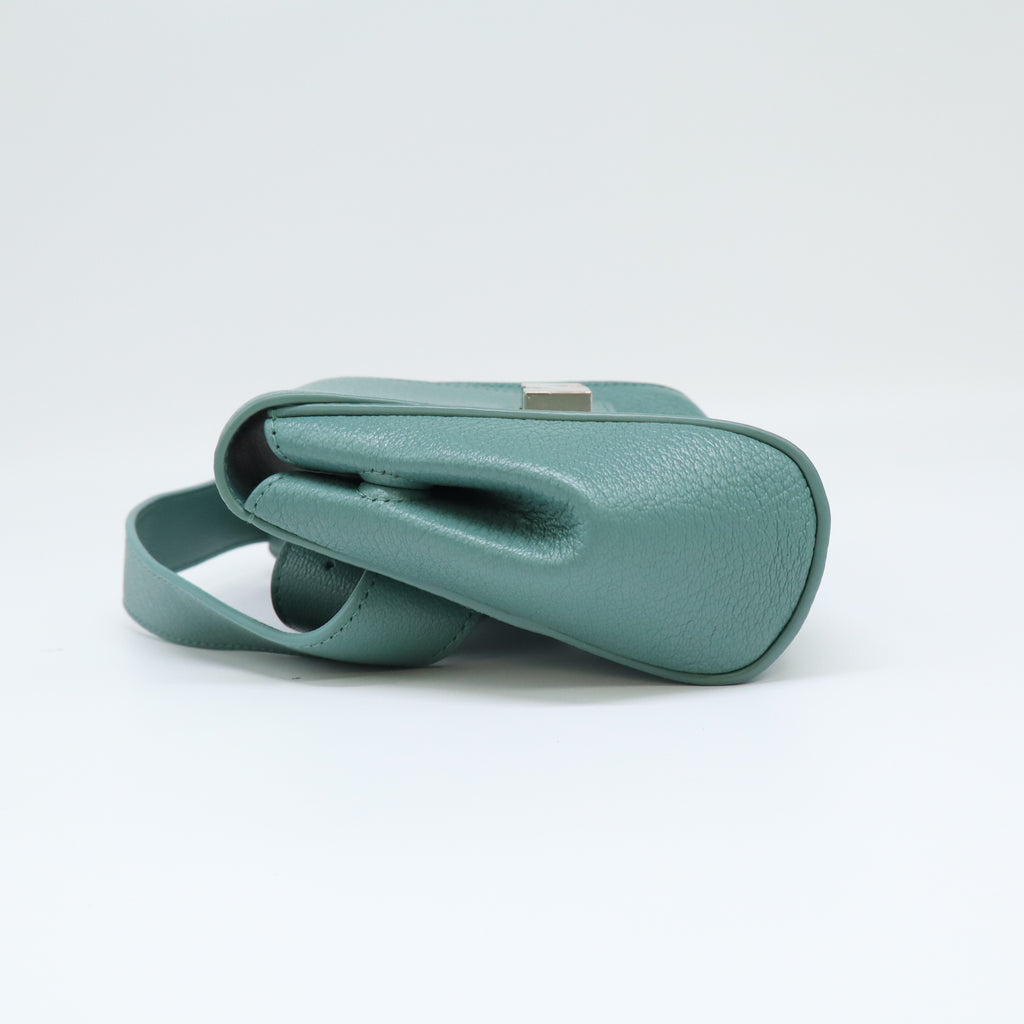Grained Calfskin Geometric Belt Bag Storm B22656