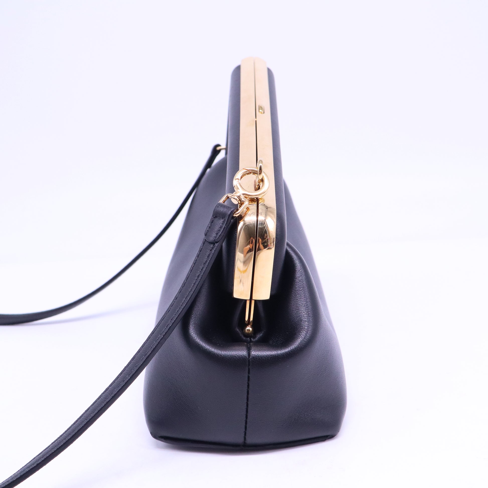 Shiny Nappa Small Fendi First Black B21493