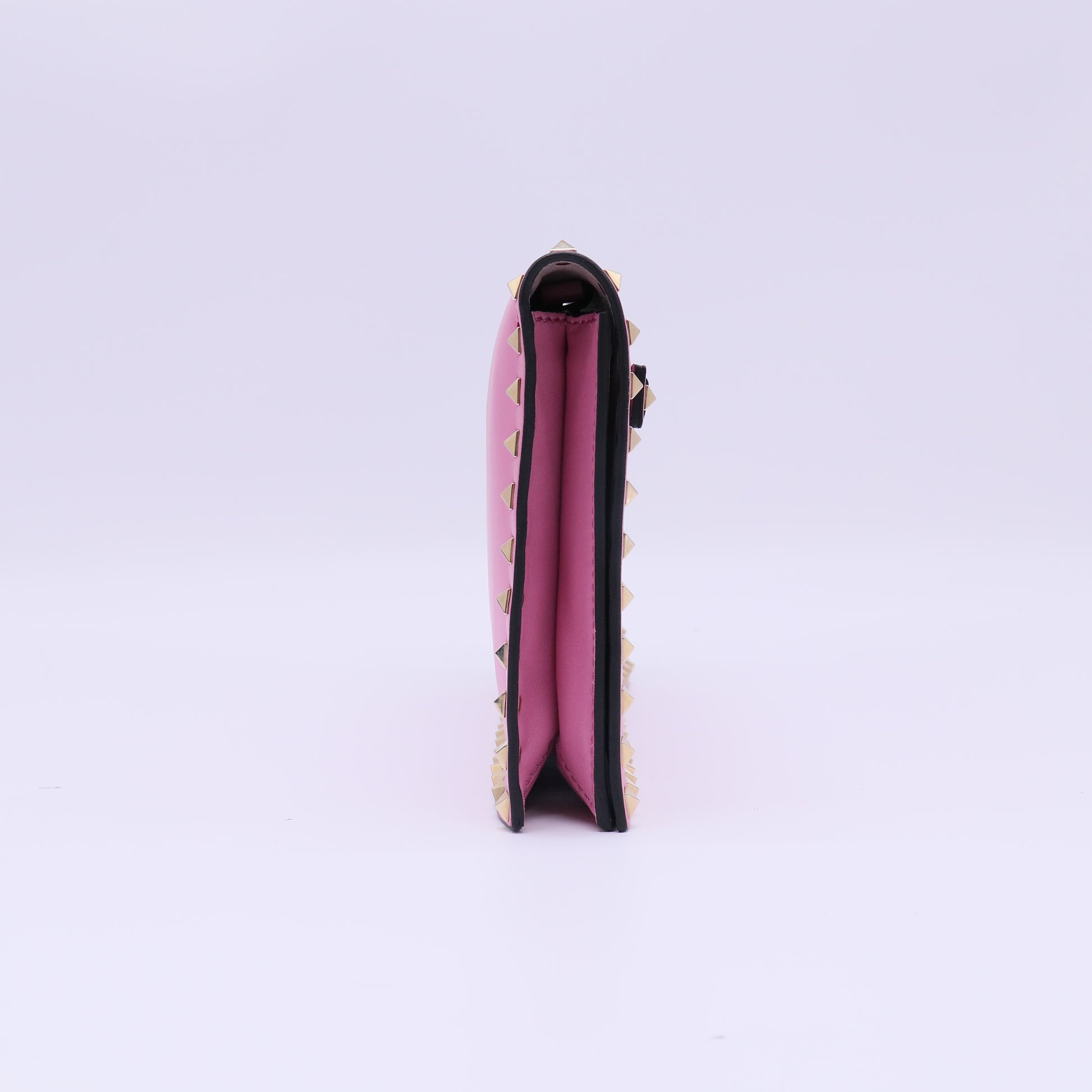 Valentino Garavani Nappa Rockstud Wristlet Clutch Ninphea twins B22602