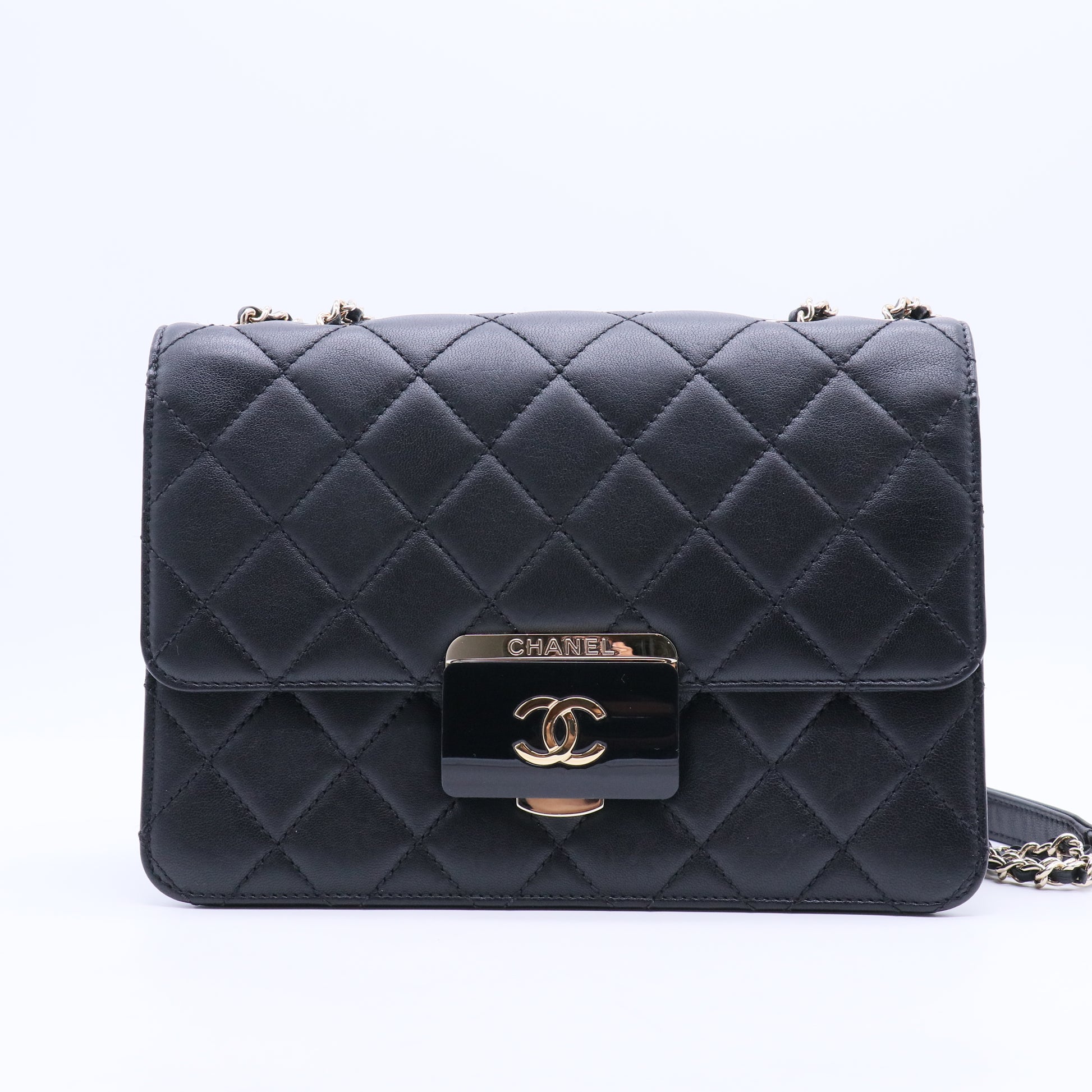 Medium Beauty Lock Flap Bag