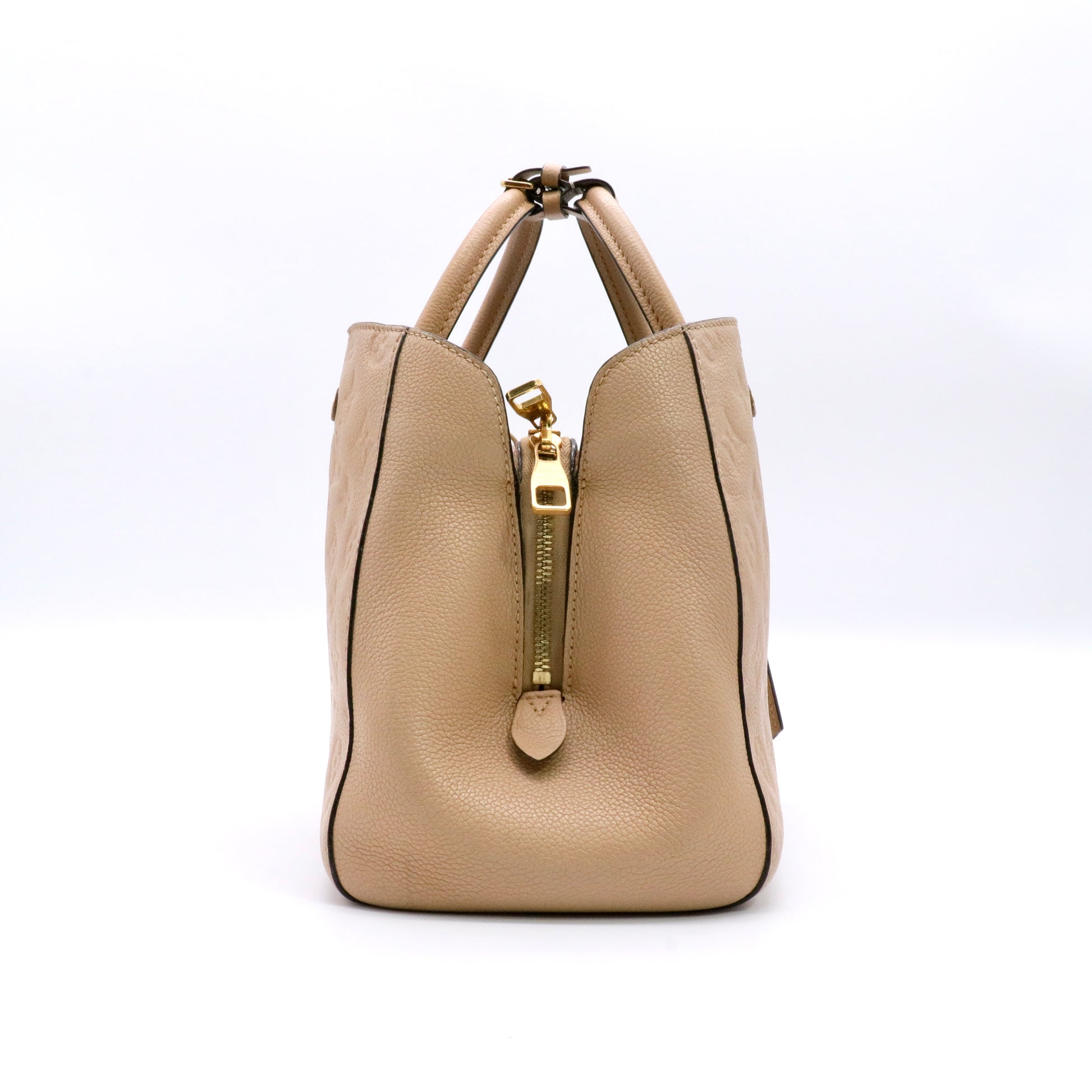 Etoupe Monogram Empreinte Montaigne MM Bag twins