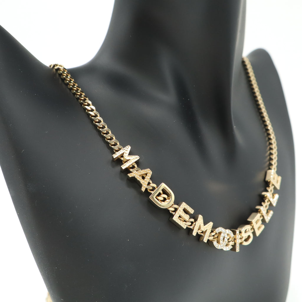 Pendant Necklace Gold with Crystal Twins LDJ4207