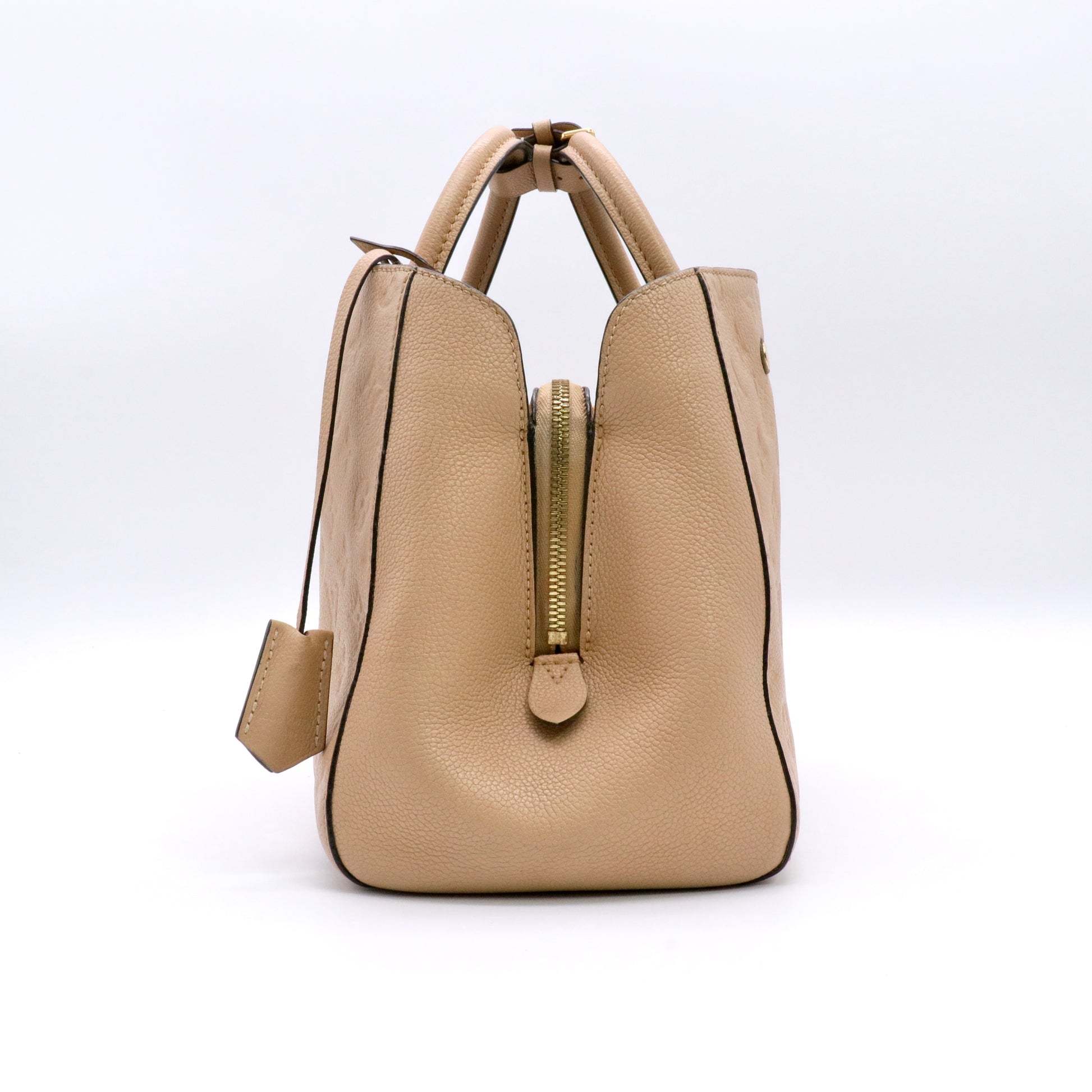 Etoupe Monogram Empreinte Montaigne MM Bag twins