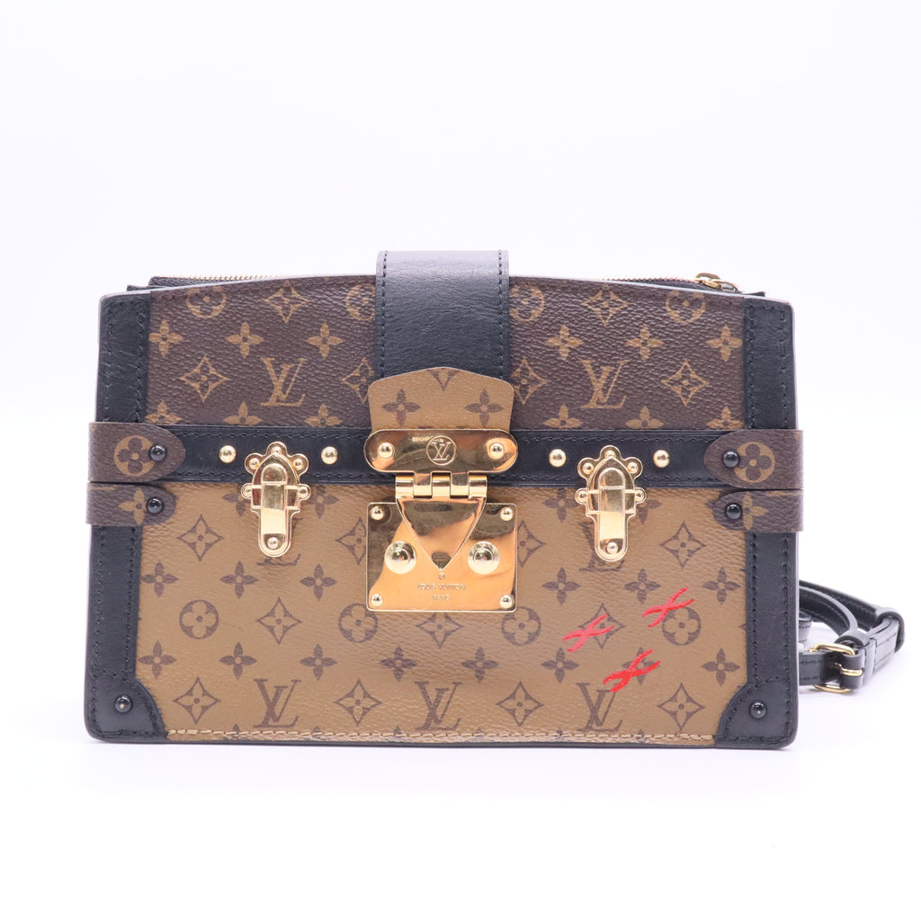 Reverse Monogram Trunk Clutch J2168 Twins