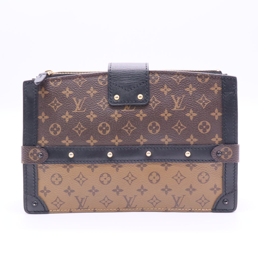 Reverse Monogram Trunk Clutch J2168 Twins