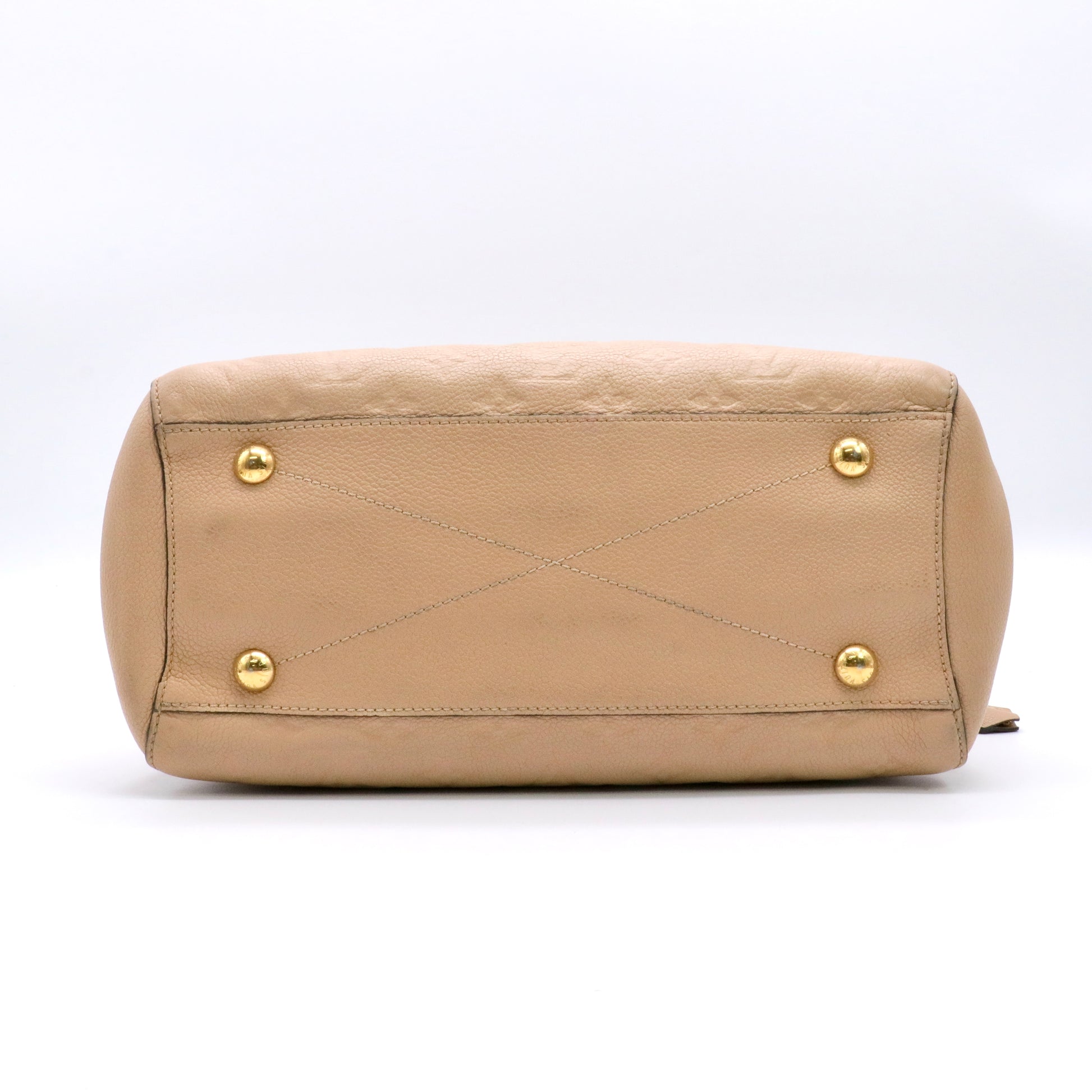 Etoupe Monogram Empreinte Montaigne MM Bag twins