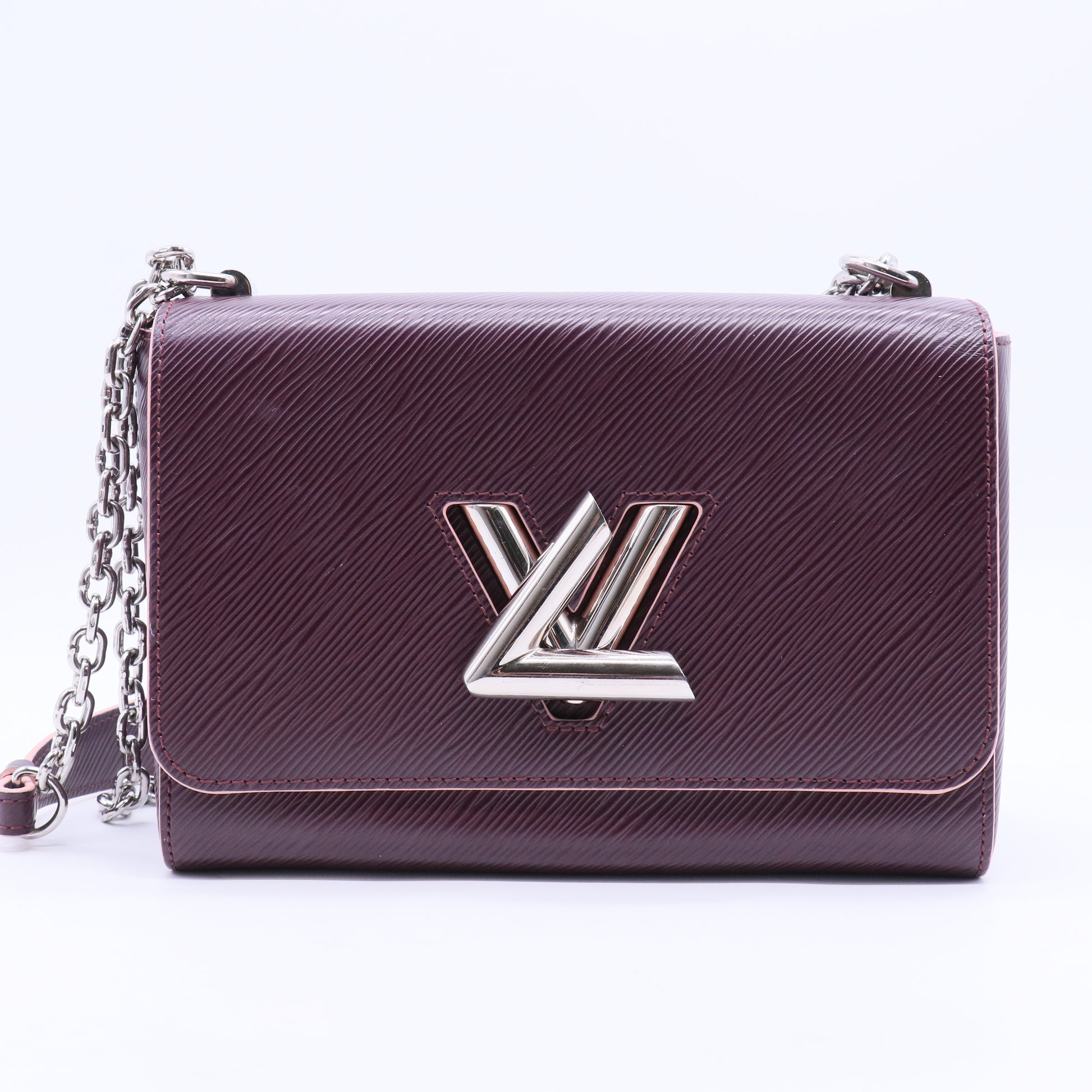 Bordeaux Epi Leather Twist MM Bag
