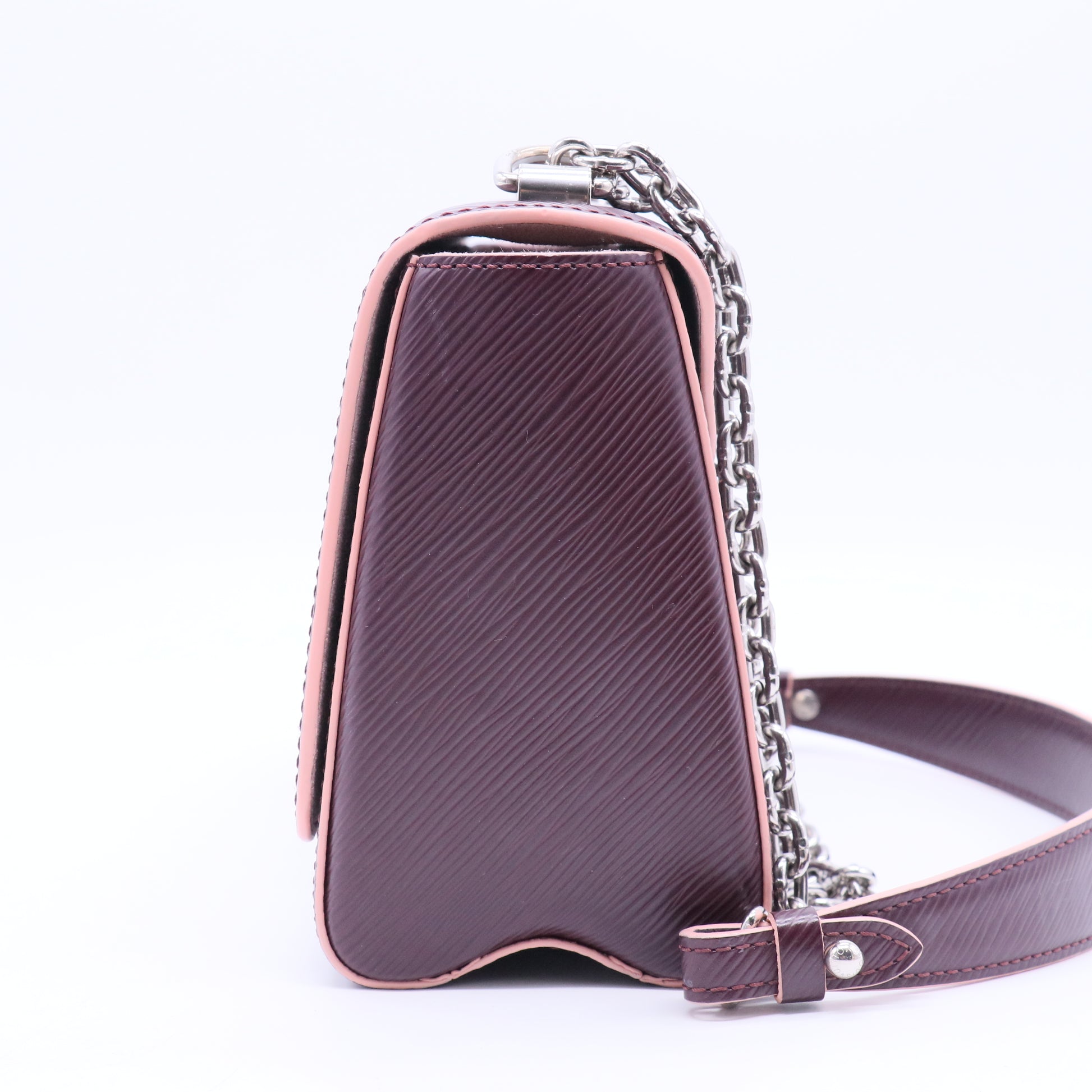 Bordeaux Epi Leather Twist MM Bag