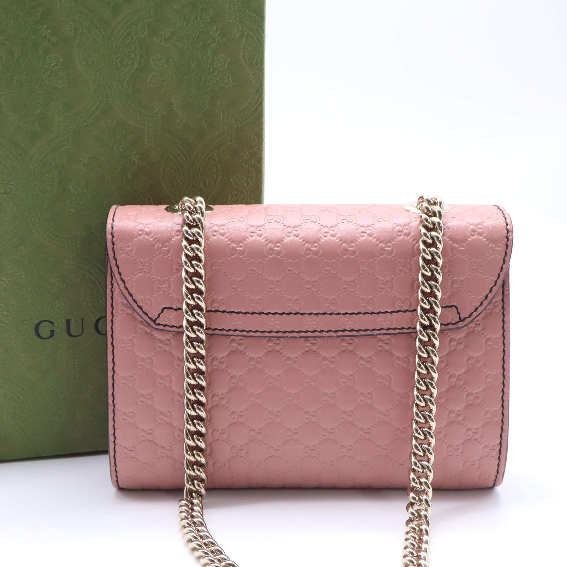 Emily Chain Flap Bag Microguccissima Leather Mini Twins B22287