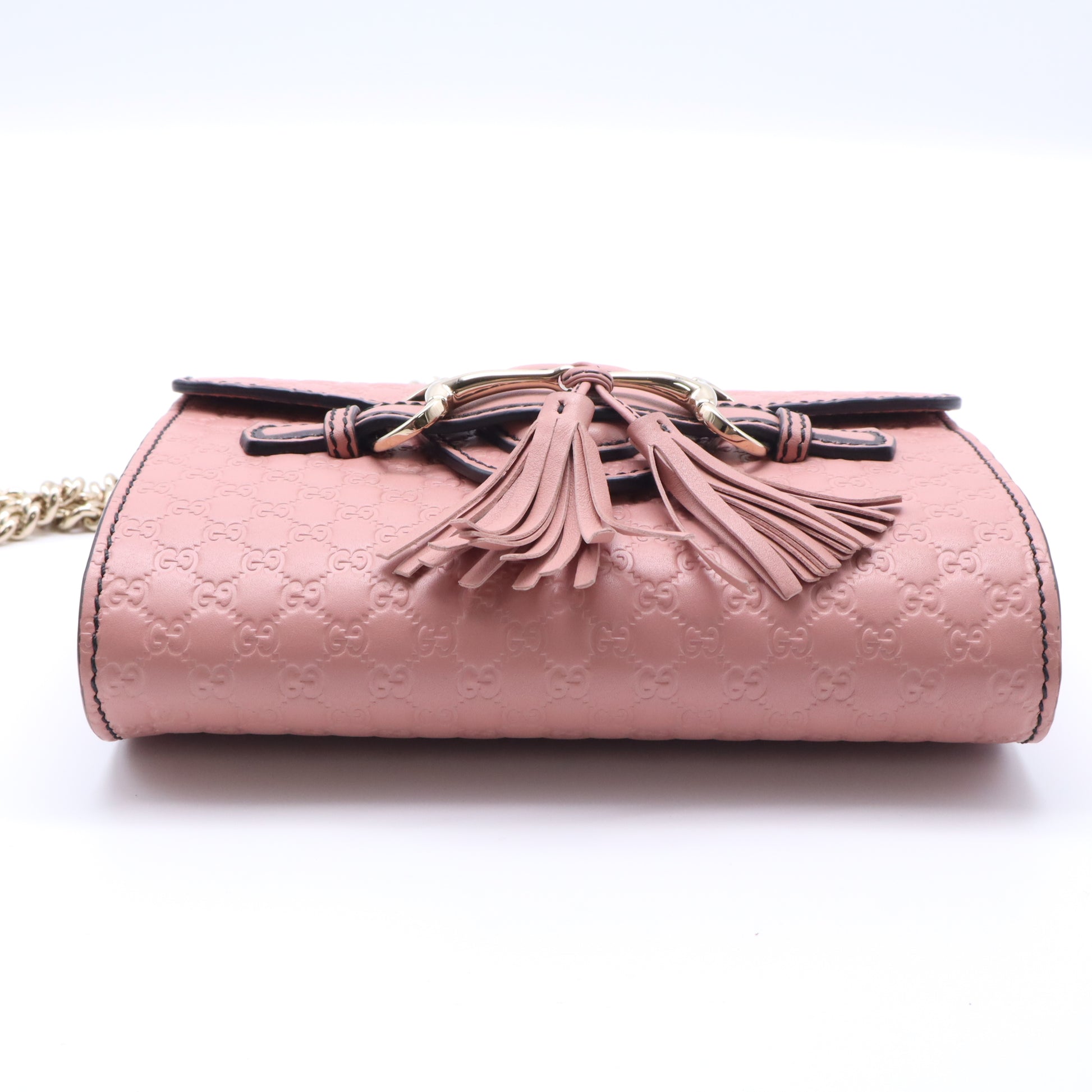 Emily Chain Flap Bag Microguccissima Leather Mini Twins B22287