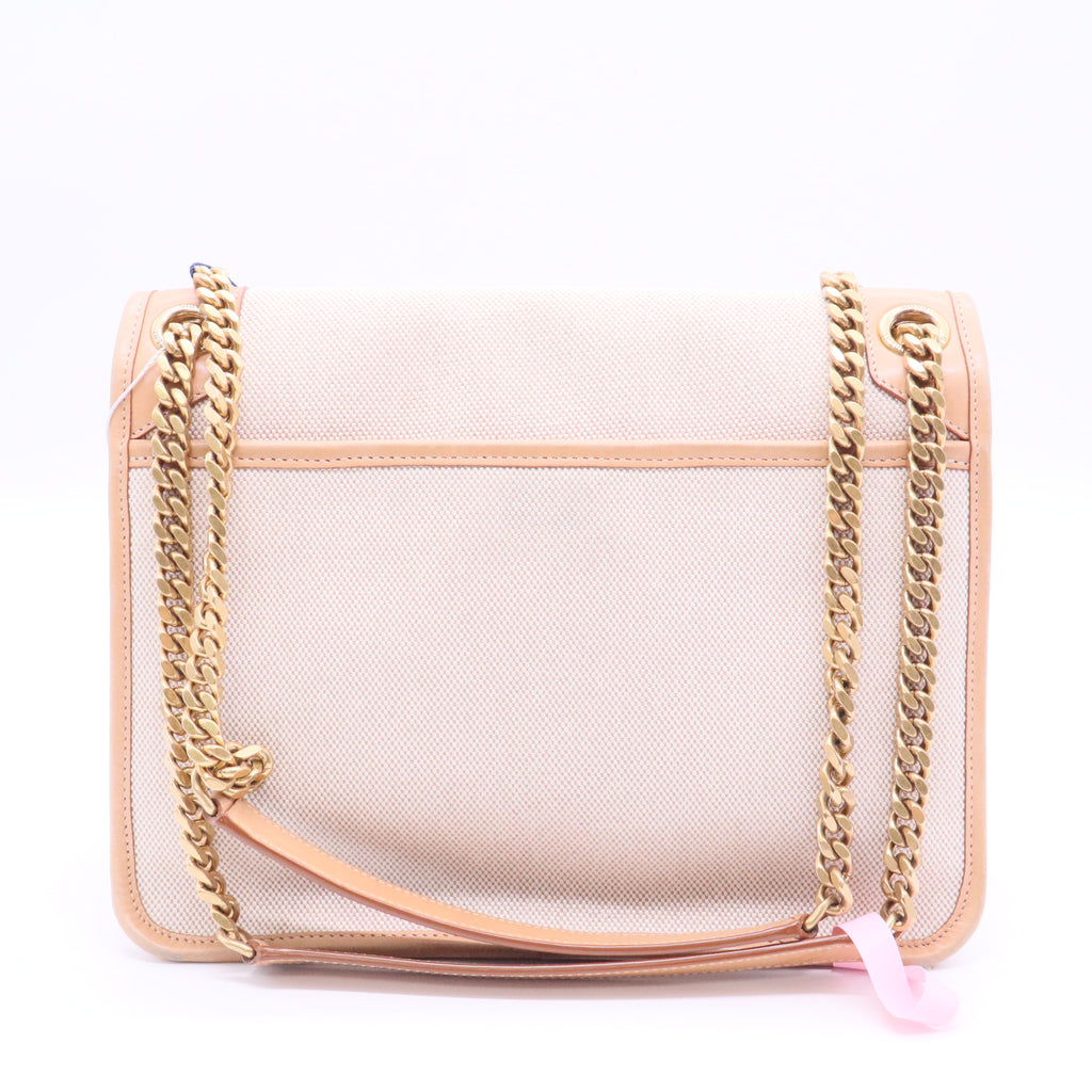 Niki Chain Flap Bag Canvas Medium J2322 Twins