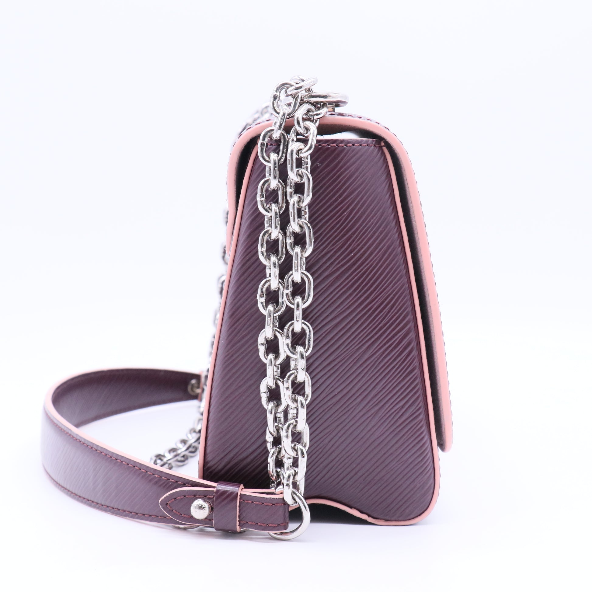 Bordeaux Epi Leather Twist MM Bag