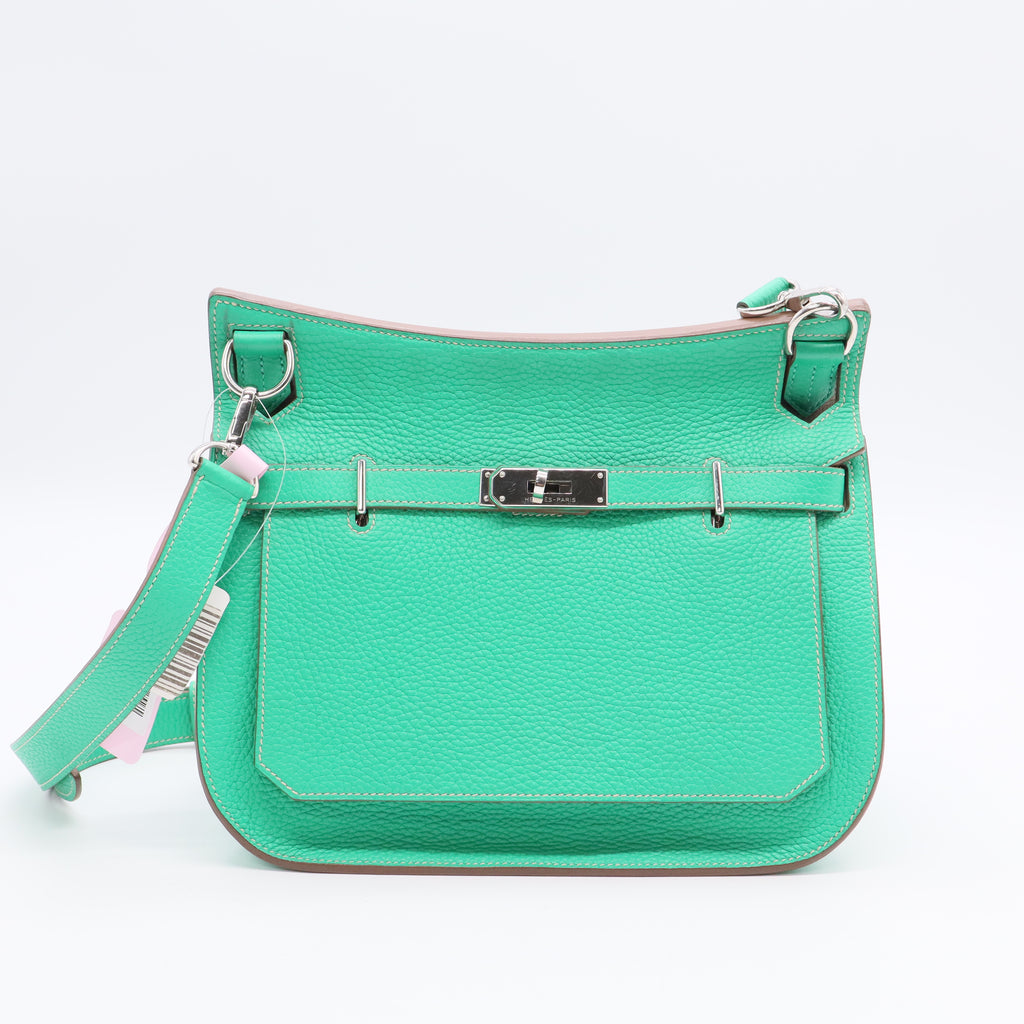 Hermes Menthe Taurillon Leather Sac Jypsiere Messenger Bag TWINS LDJ3084