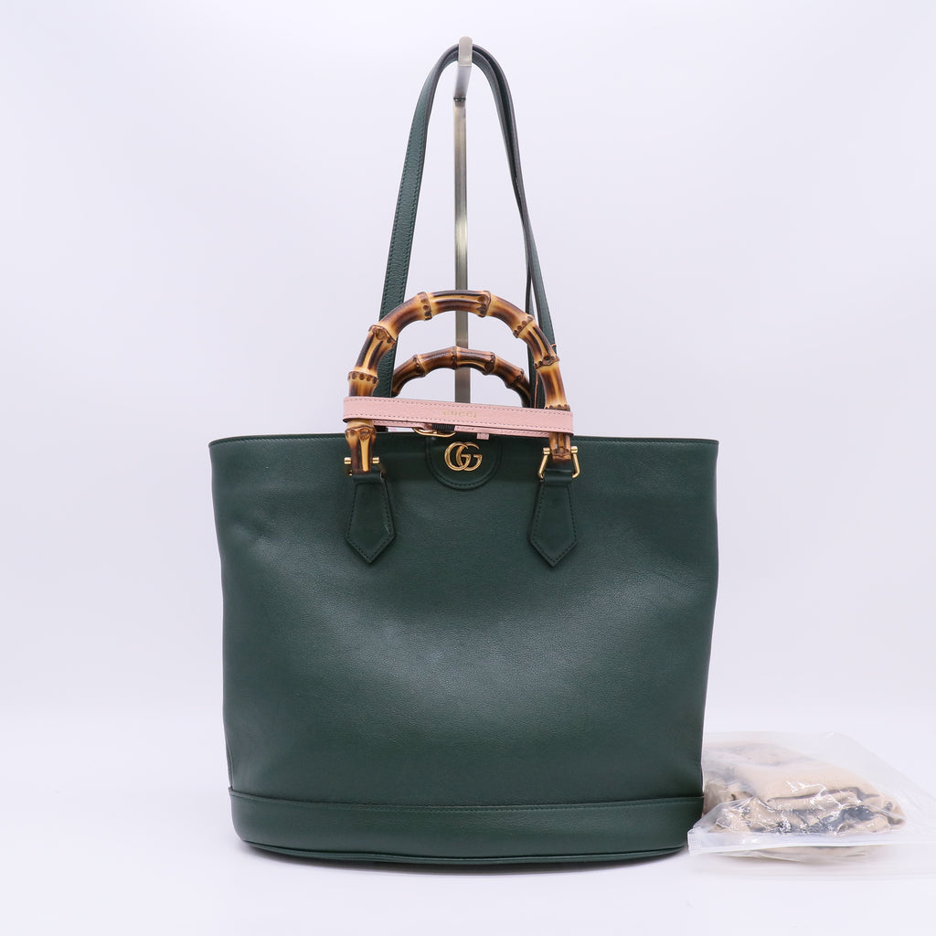 Diana Convertible Bucket Bag Leather Small twins LDJ5725