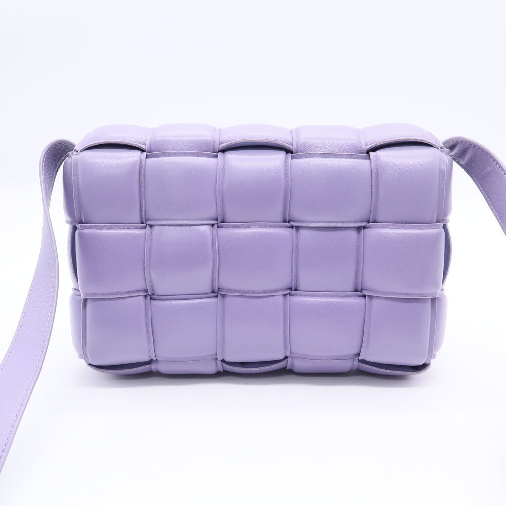 BOTTEGA VENETA Cassette Crossbody Bag Padded Maxi Intrecciato Leather Twins