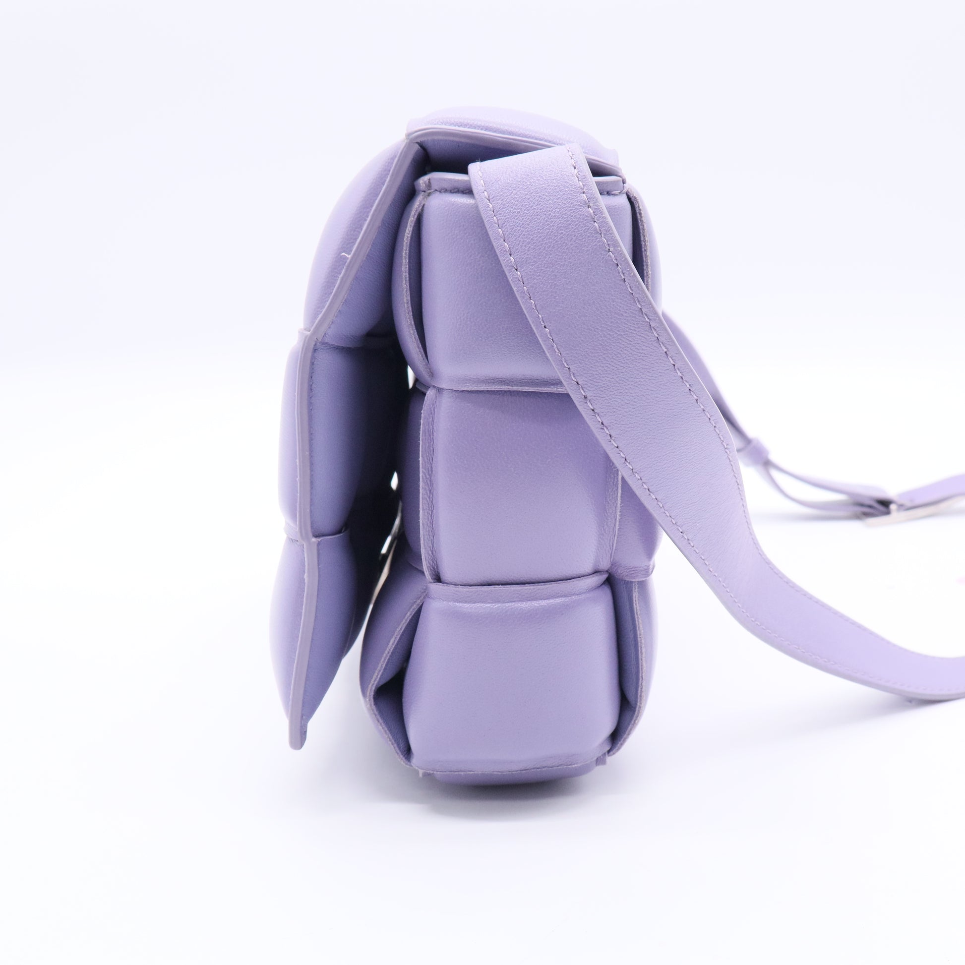 BOTTEGA VENETA Cassette Crossbody Bag Padded Maxi Intrecciato Leather Twins