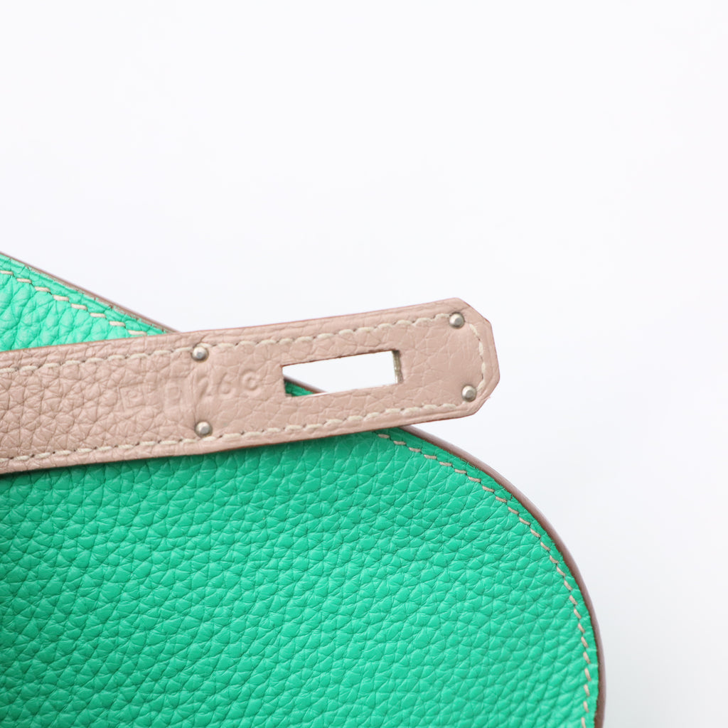 Hermes Menthe Taurillon Leather Sac Jypsiere Messenger Bag TWINS LDJ3084