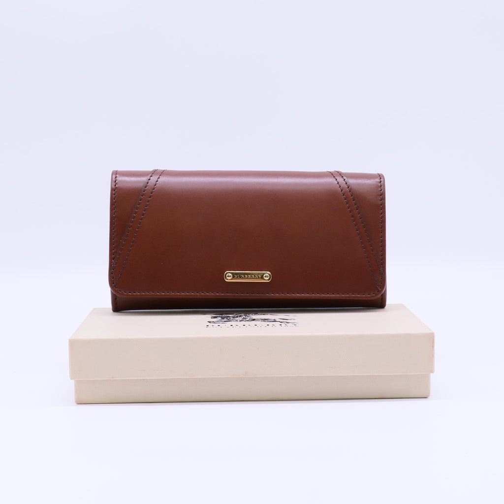 Burberry Logo Wallet Printed Leather twins W21699