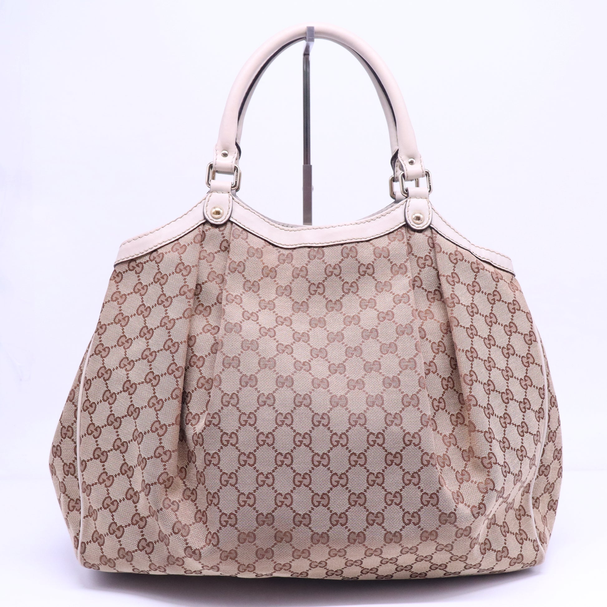 GG Canvas and Leather Large Sukey Tote B20842