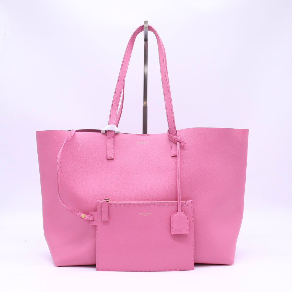 Fuchsia Leather  Shopping Tote Bag Twins B22627