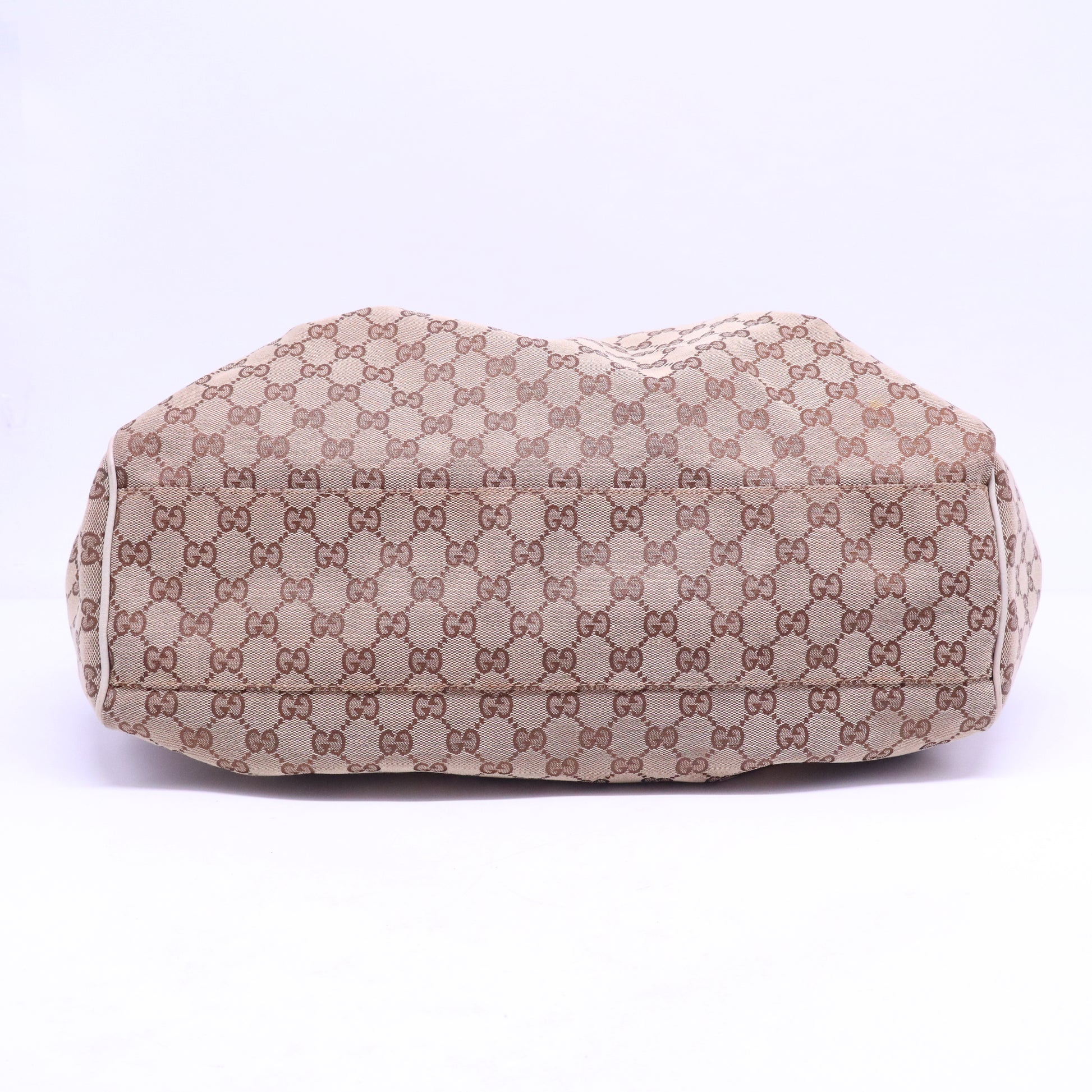 GG Canvas and Leather Large Sukey Tote B20842