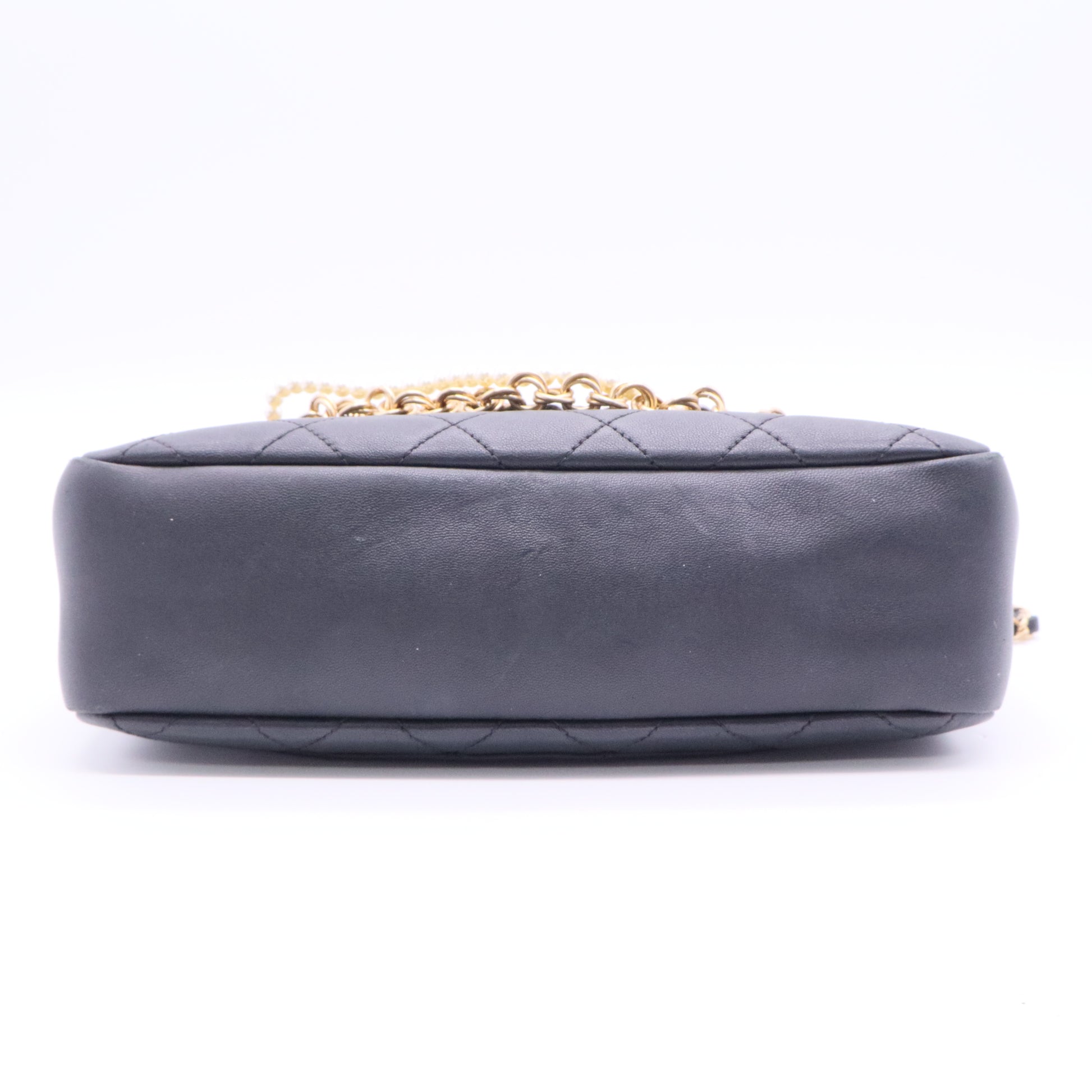 Lambskin Quilted All About Chains Camera Bag Black LDJ2122 twins