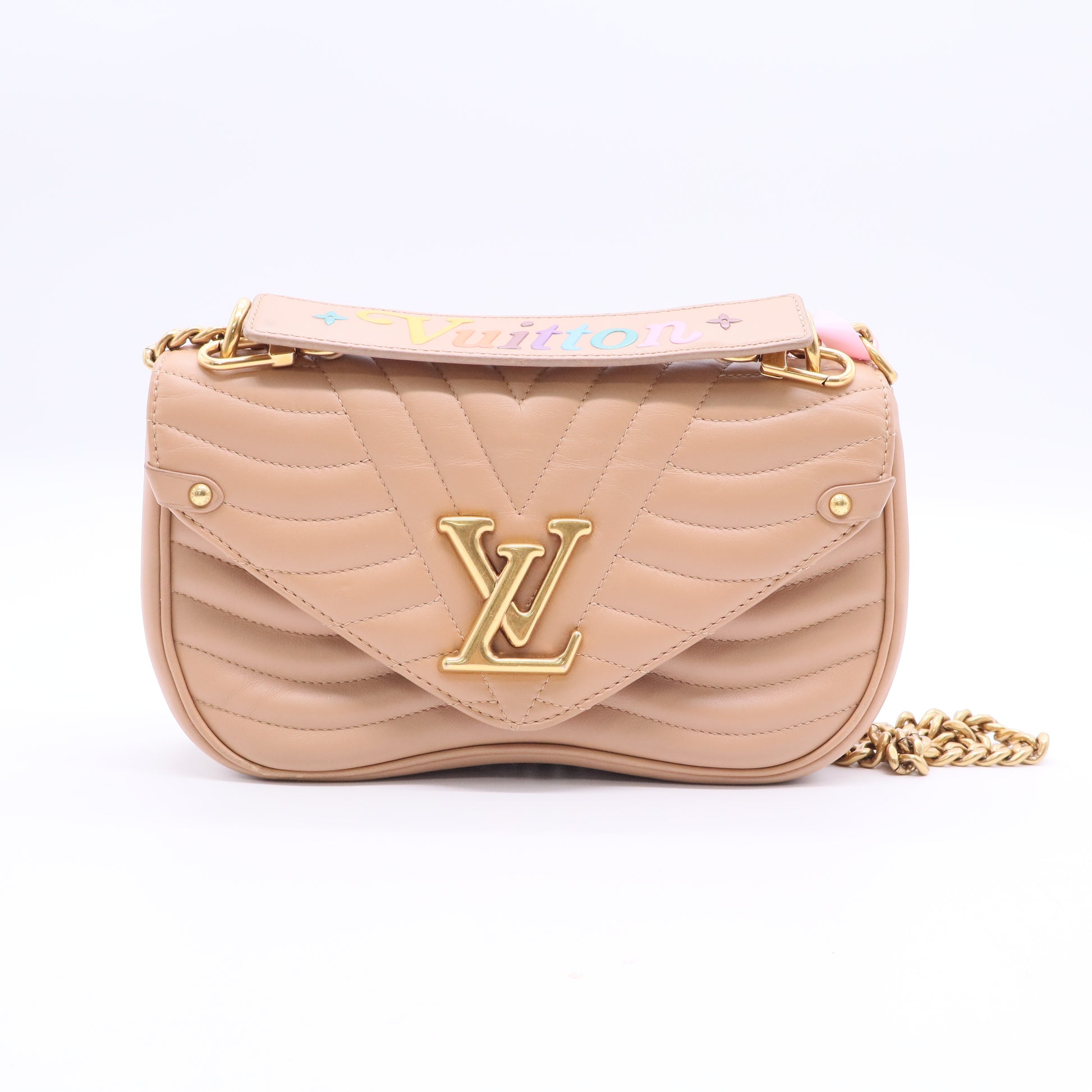 Louis Vuitton New Wave Chain Bag Quilted Leather MM Twins