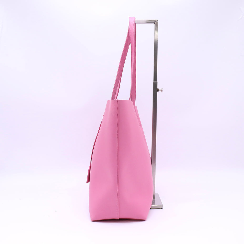 Fuchsia Leather  Shopping Tote Bag Twins B22627