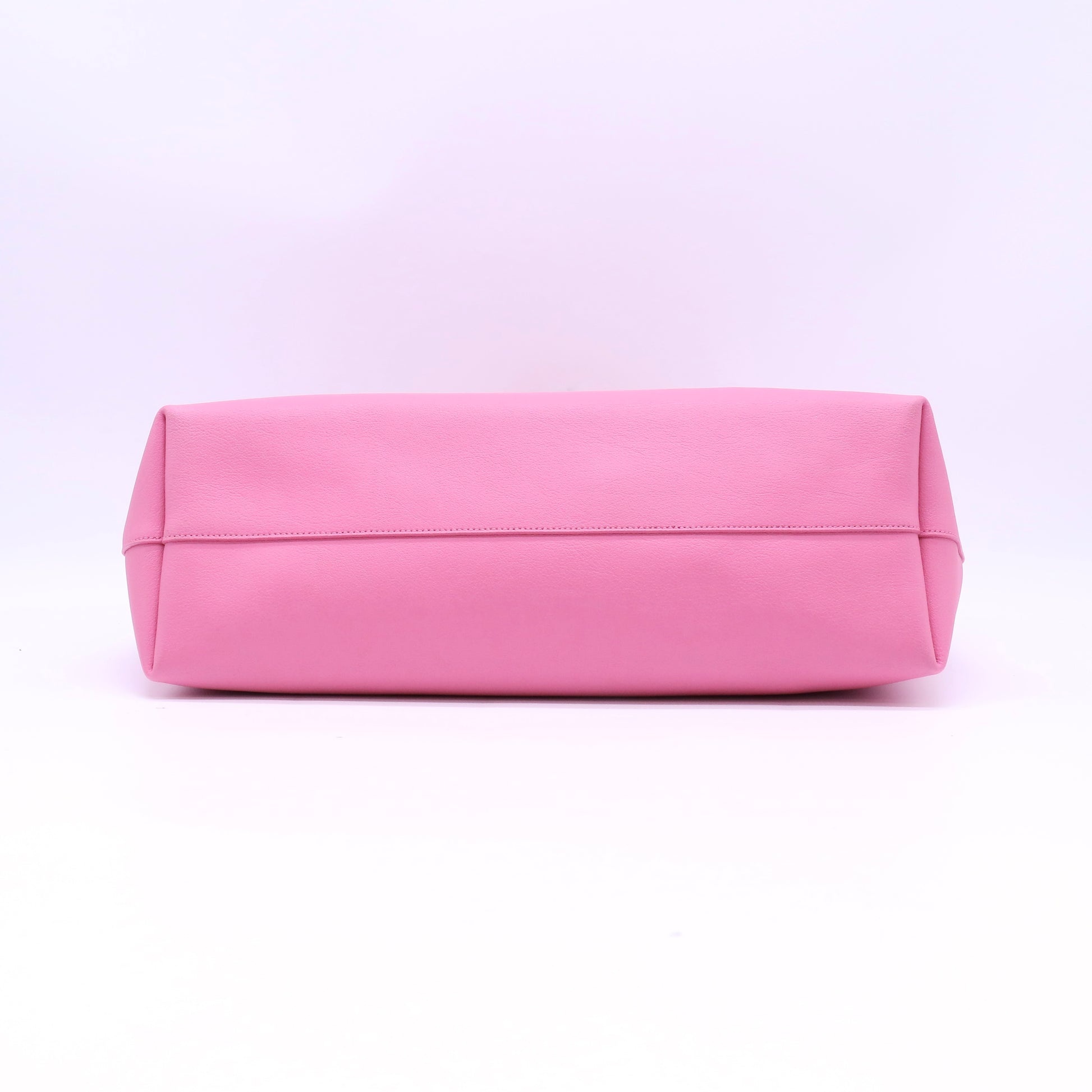 Fuchsia Leather  Shopping Tote Bag Twins B22627