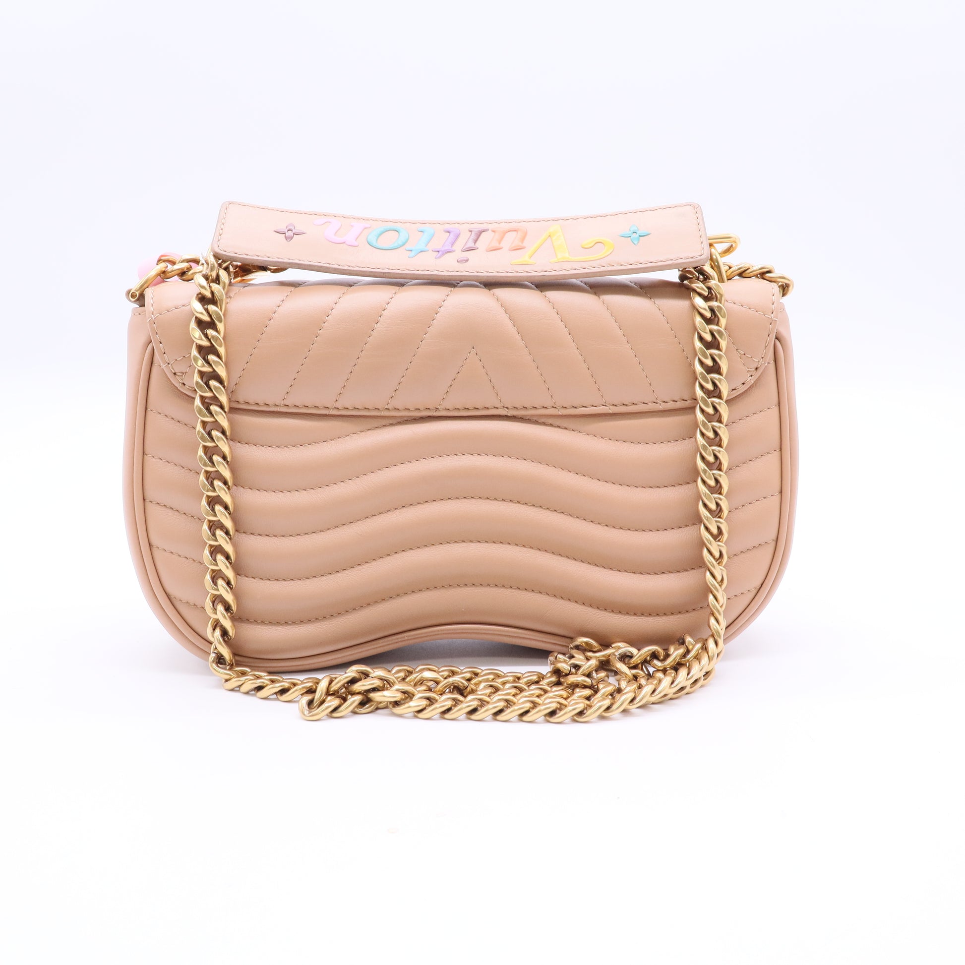 Louis Vuitton New Wave Chain Bag Quilted Leather MM Twins