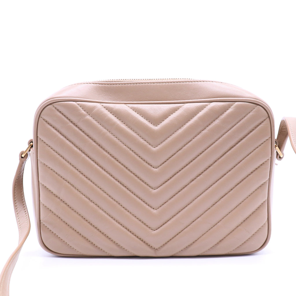 Calfskin Matelasse Monogram Lou Camera Bag Washed Light