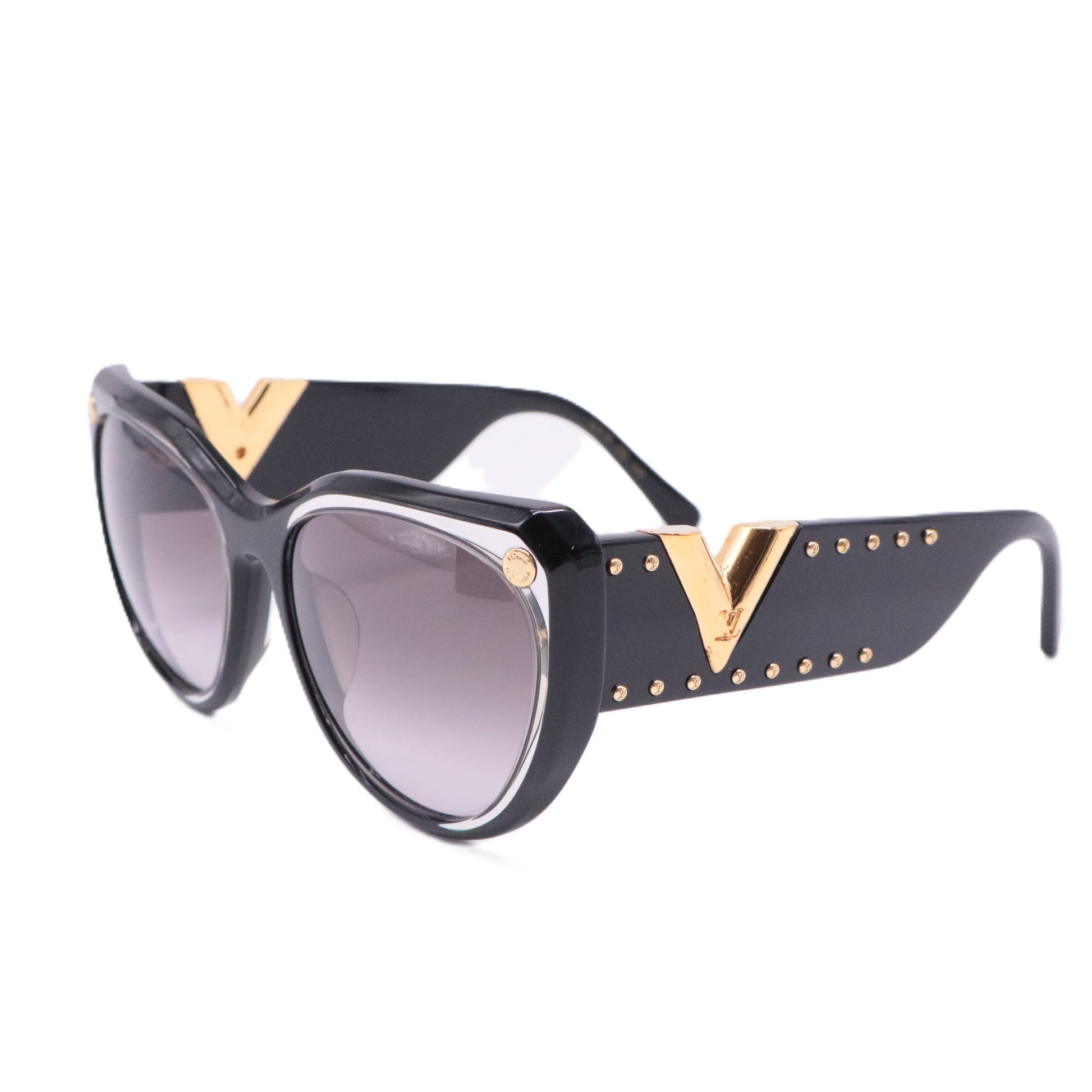 Black Acetate Oversized My Fair Lady Sunglasses