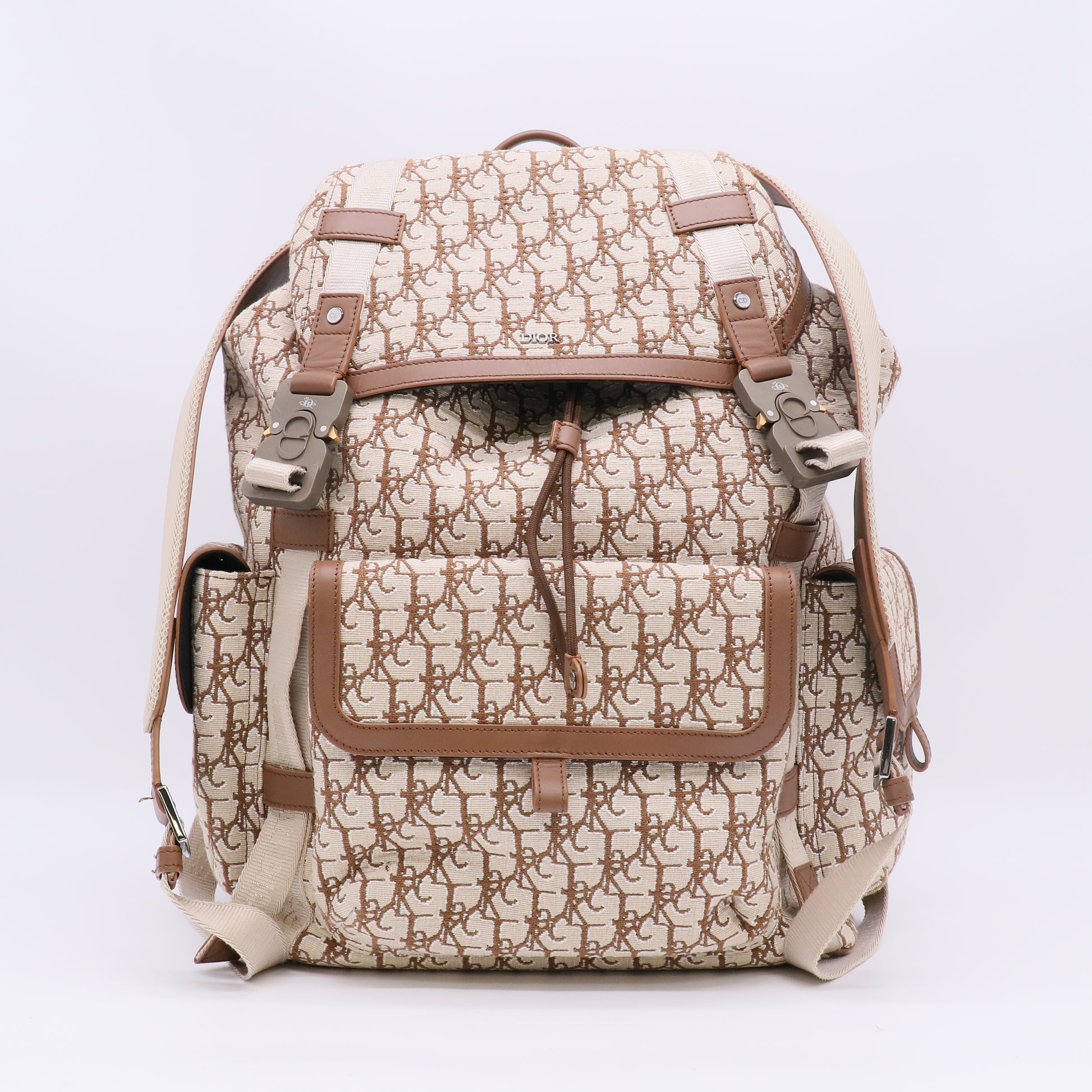 Christian Dior x Cactus Jack Hit the Road Backpack Printed Canvas with Leather twins LDZ545