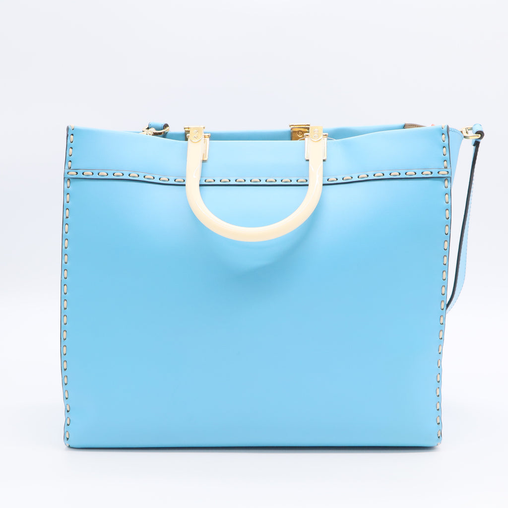 Fendi Sunshine Shopper Tote Leather Medium Twins